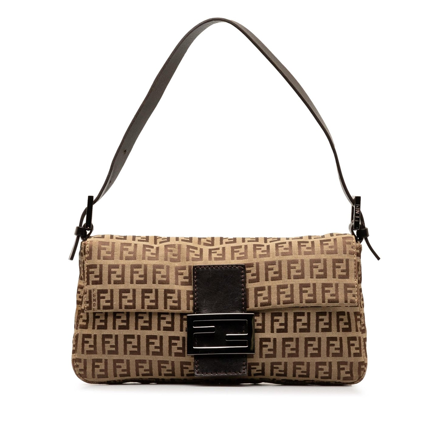 Fendi Zucchino Baguette Shg Zd7Nkg Shoulder Bag Canvas