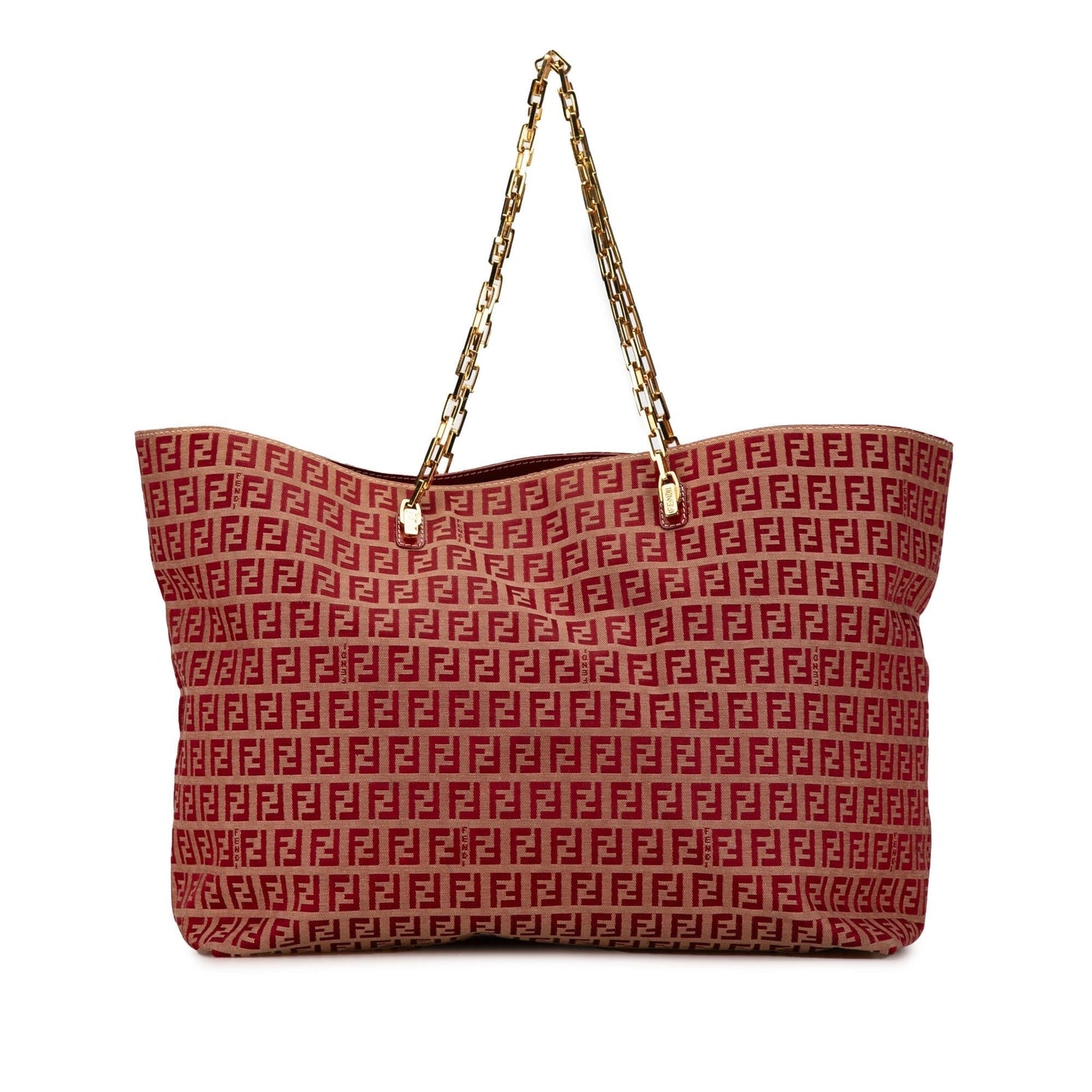 Fendi Zucchino Tote Shg I1242I Canvas Chain Tote Bag