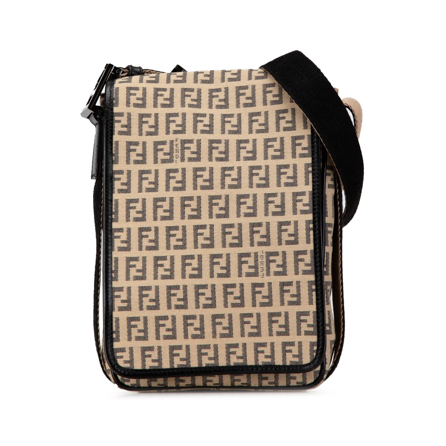 Fendi Zucchino Crossbody Shg A0Geau Canvas Crossbody Bag