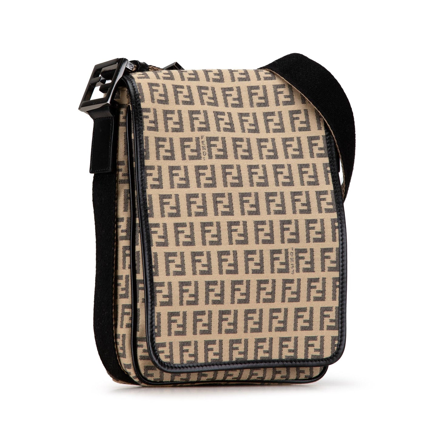Fendi Zucchino Crossbody Shg A0Geau Canvas Crossbody Bag