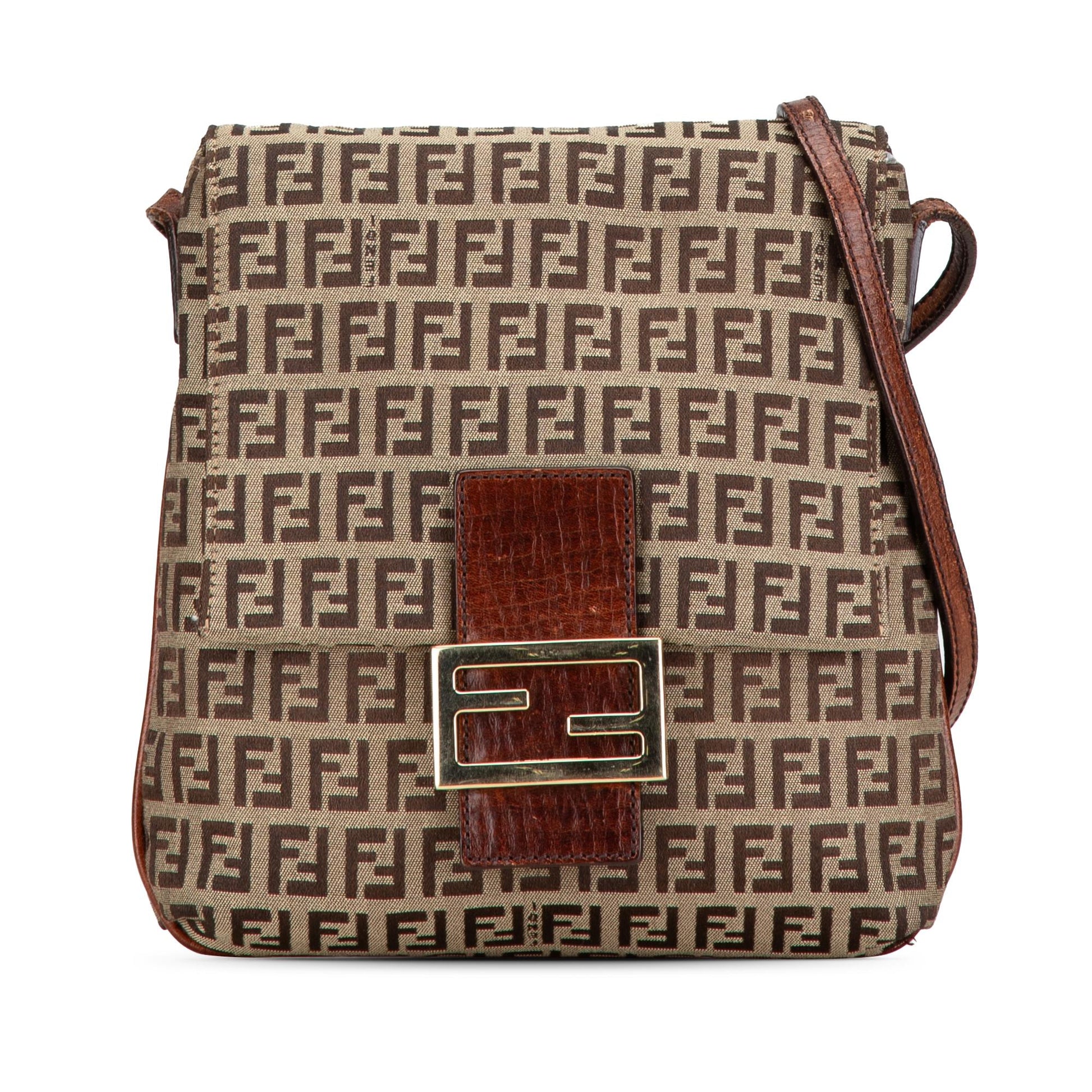 Fendi Zucchino Crossbody Canvas Crossbody Bag Crossbody Shg Gg68Uf