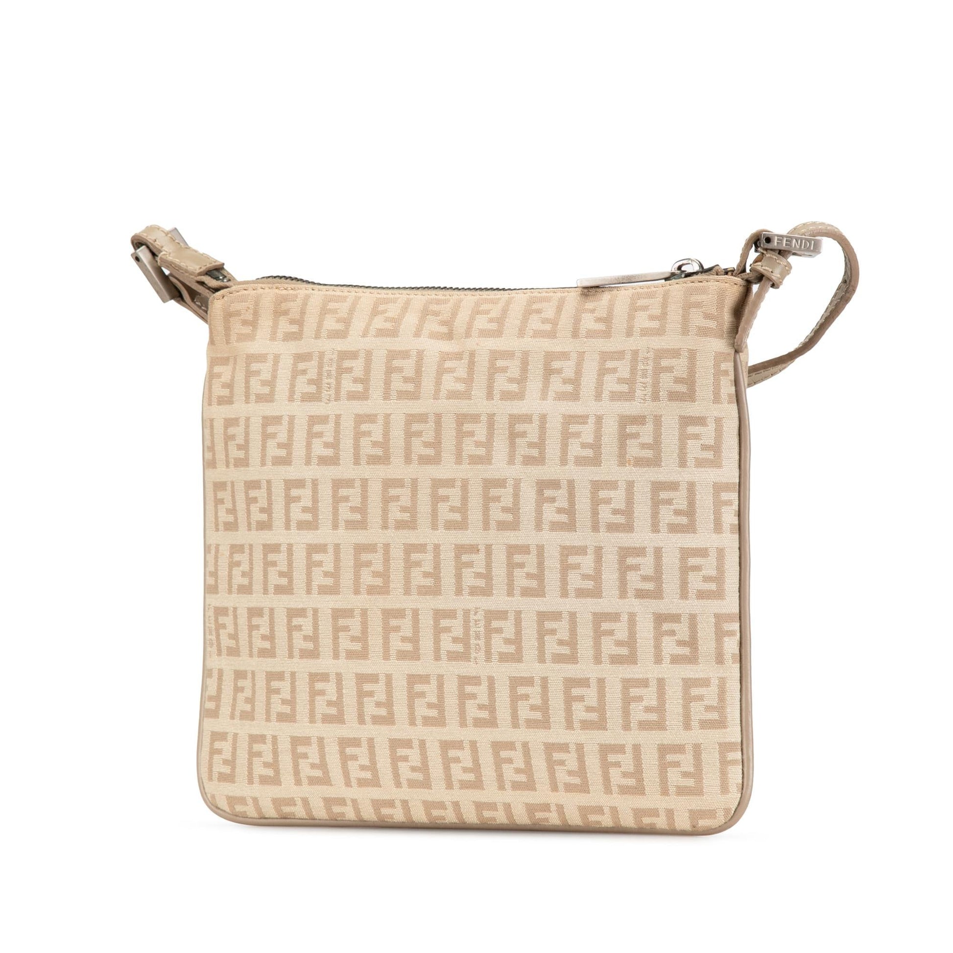 Fendi Zucchino Crossbody Canvas Crossbody Bag Crossbody Shg C1Jmxk
