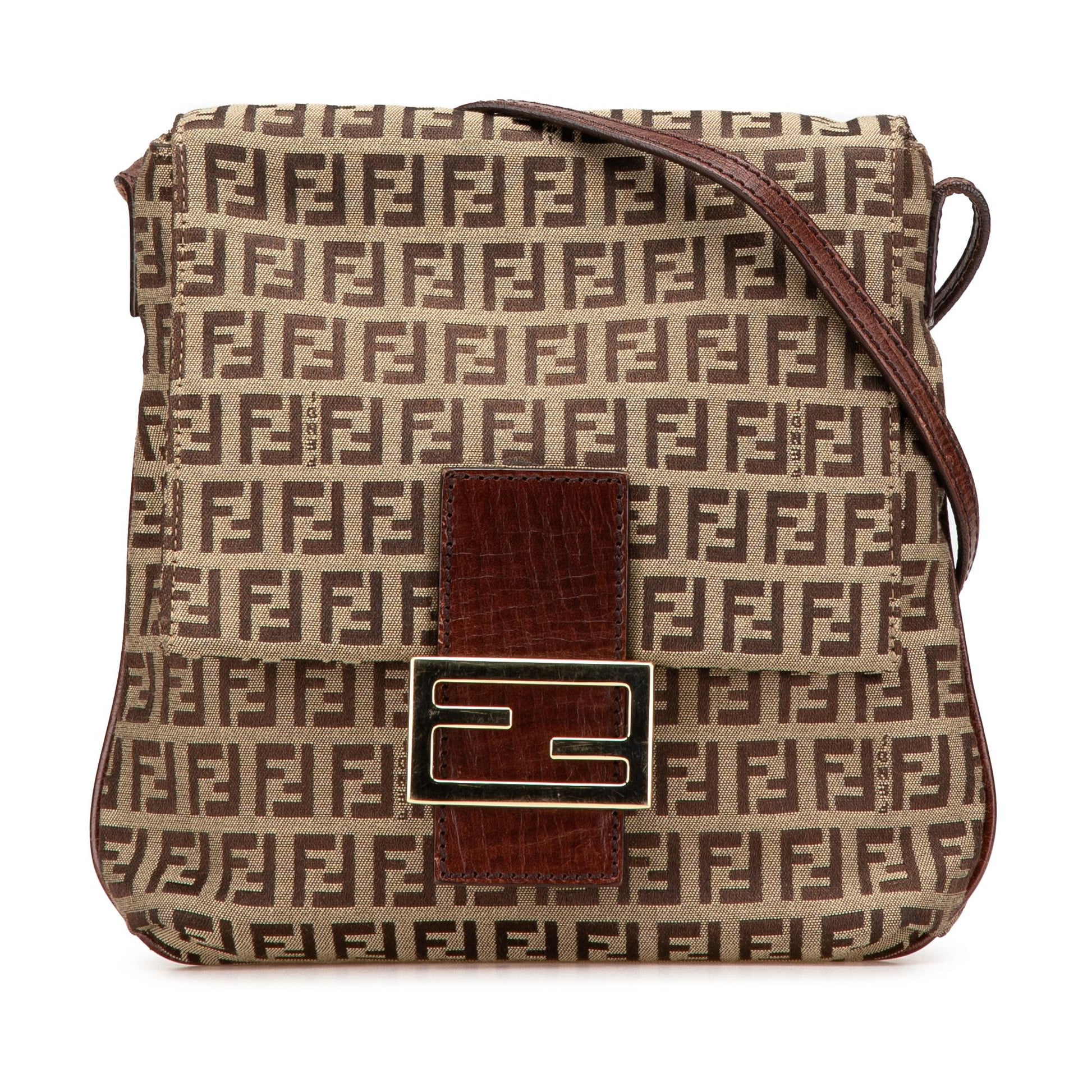 Fendi Zucchino Crossbody Canvas Crossbody Bag Canvas Crossbody 3