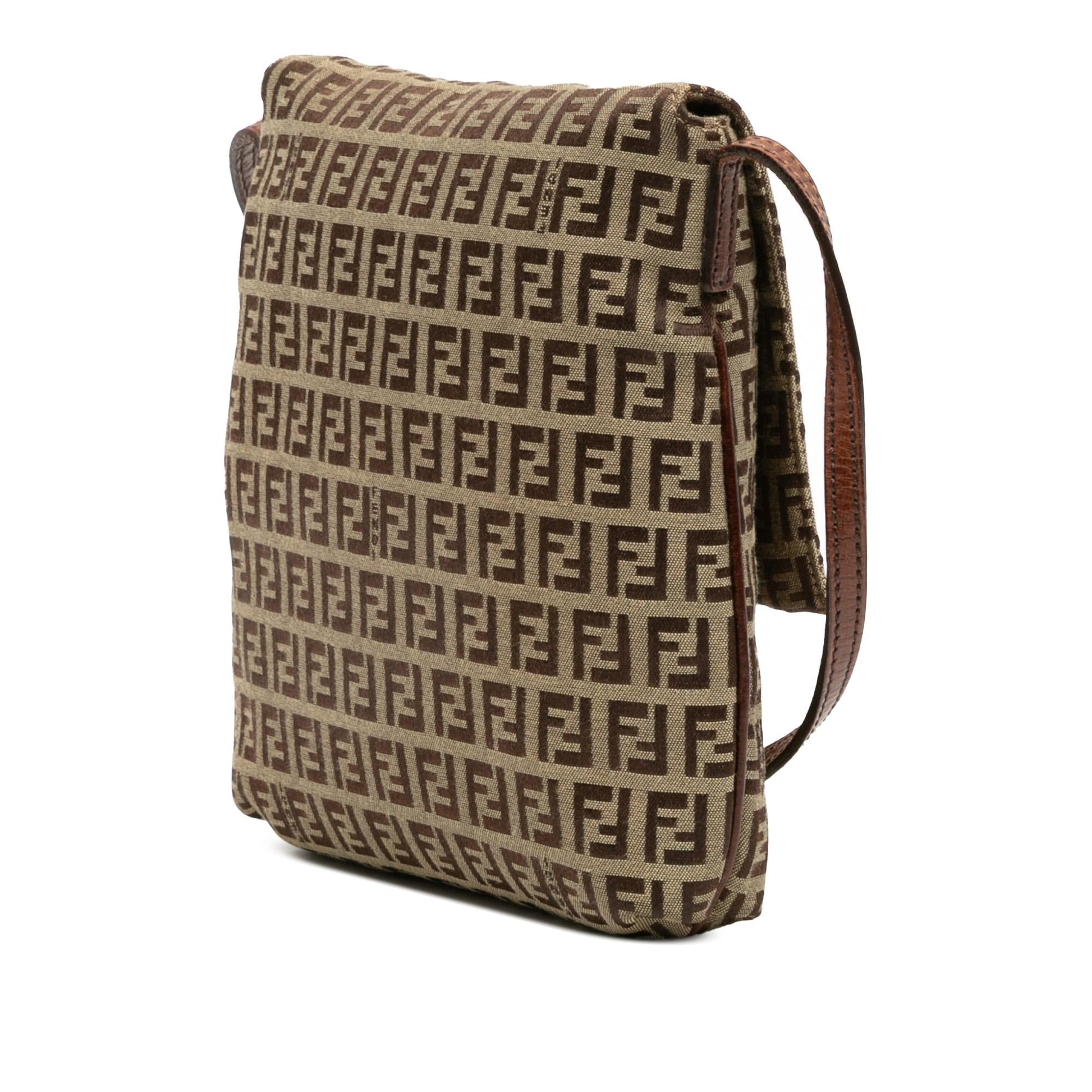 Fendi Zucchino Crossbody Canvas Crossbody Bag Canvas Crossbody 18