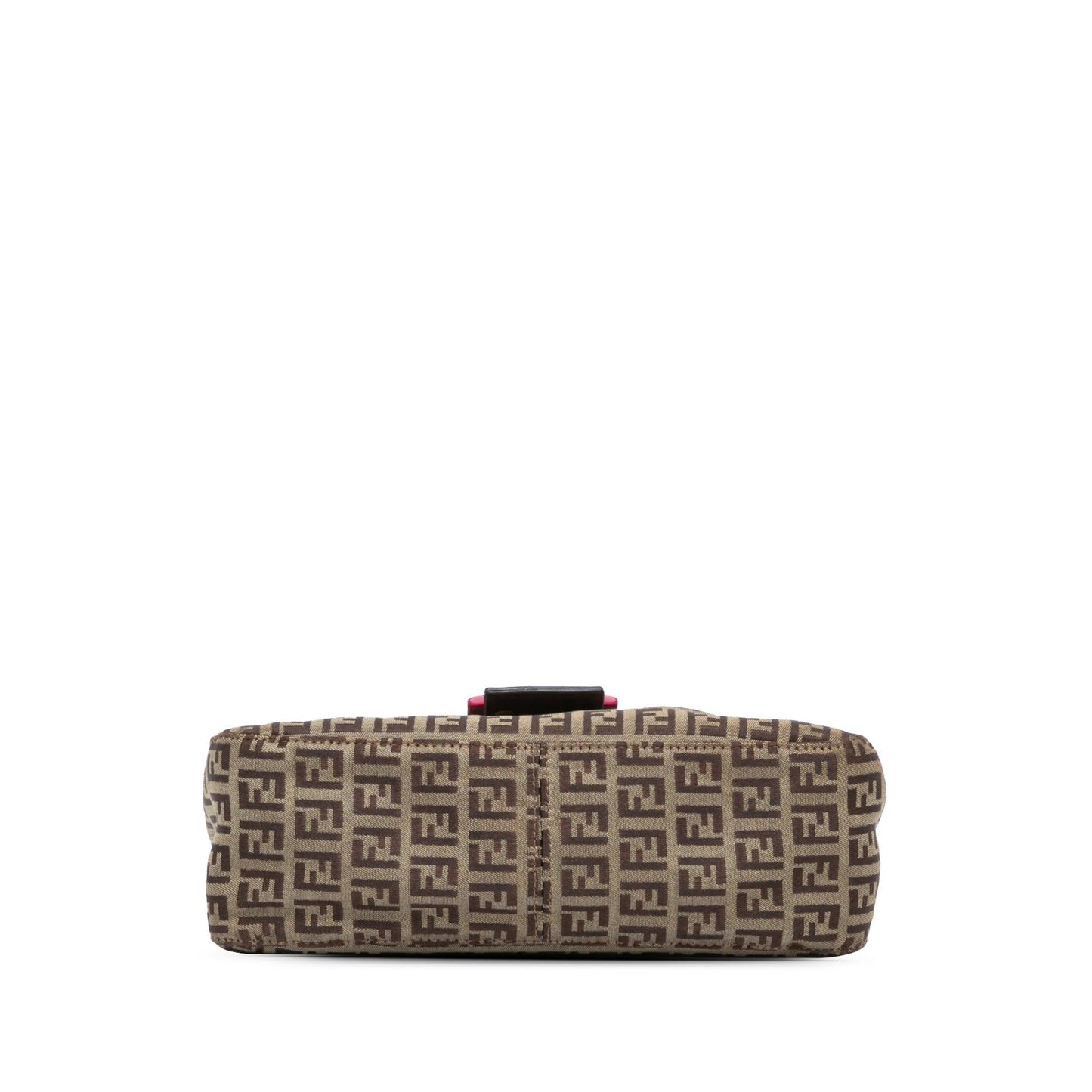 Fendi Zucchino Double Shoulder Bag Canvas Chain Flap Chain Shoulder Bag