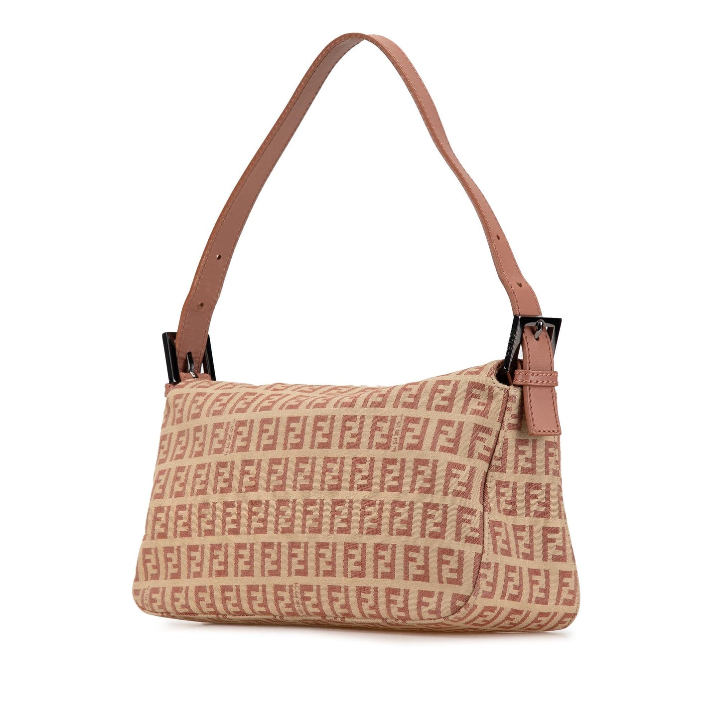 Fendi Zucchino Double Shoulder Bag Shg Lwycwh Canvas Flap