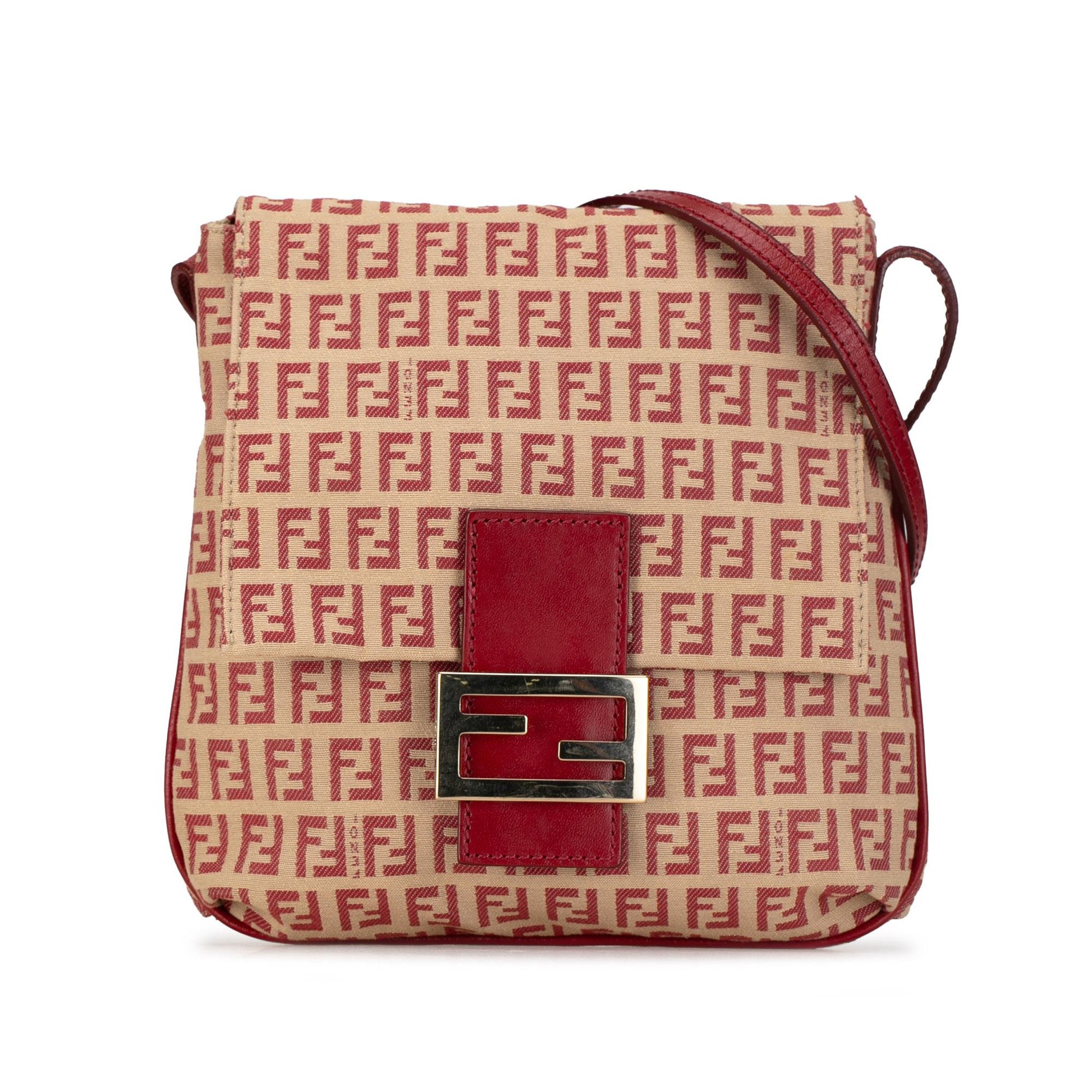 Fendi Zucchino Crossbody Shg Klwpqn Canvas Flap Crossbody Bag