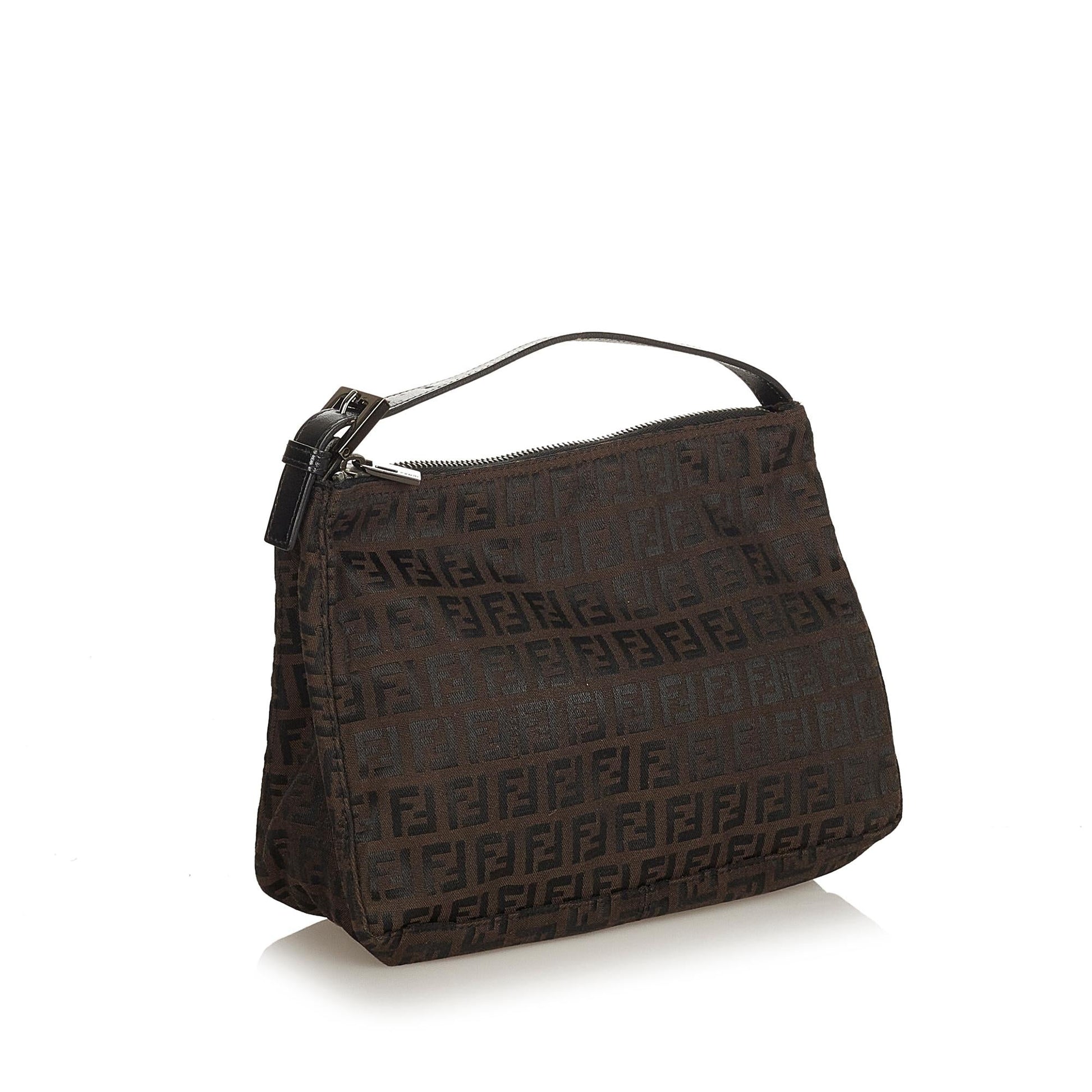 Fendi Zucchino Handbag Shg Canvas Satchel Bag Handbag Shg 25829