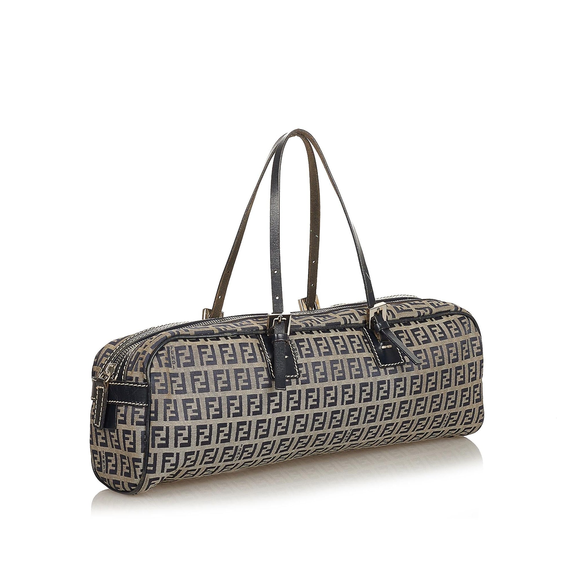 Fendi Zucchino Handbag Shg Canvas Satchel Bag Handbag Shg 26239