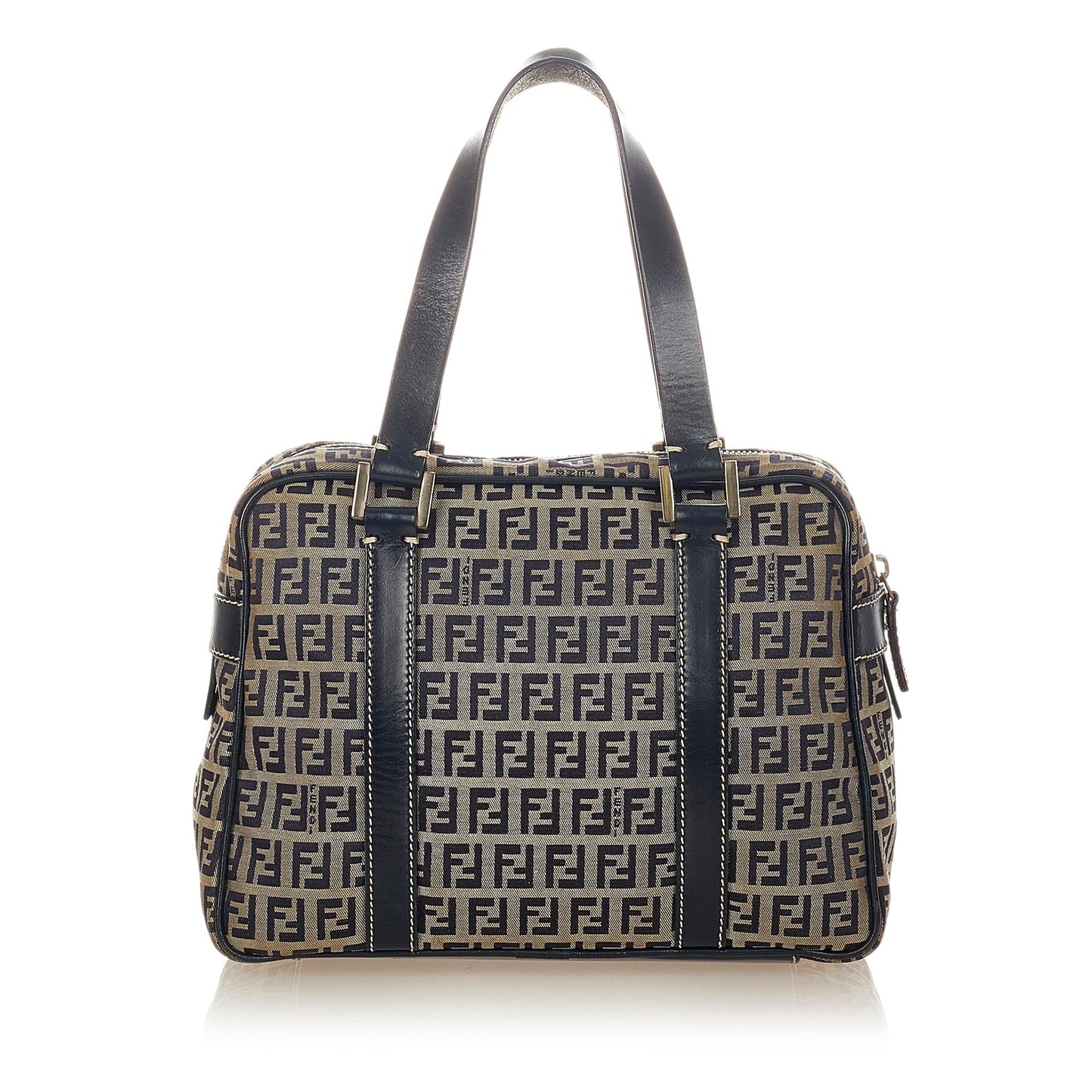 Fendi Zucchino Handbag Shg Canvas Satchel Bag Handbag Shg 26623