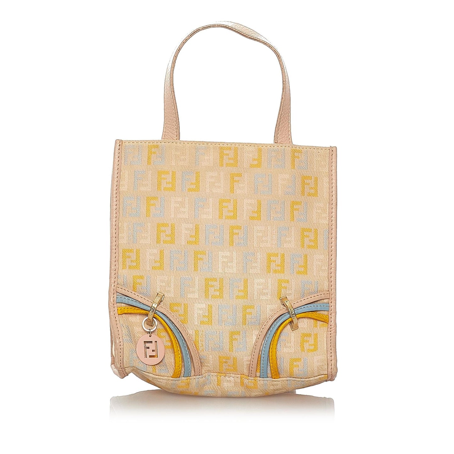 Fendi Zucchino Handbag Shg Canvas Satchel Bag Handbag Shg 27279