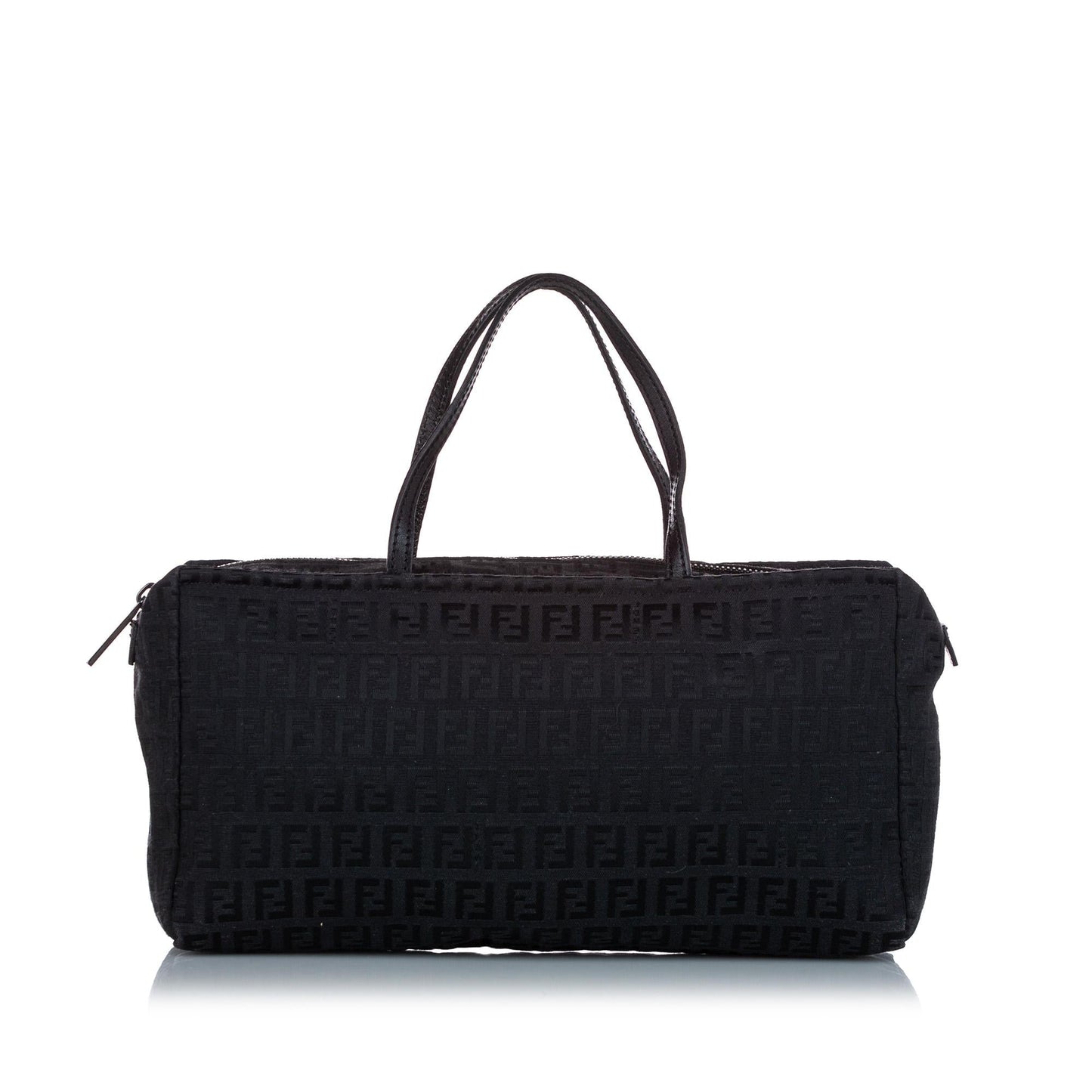Fendi Zucchino Handbag Shg Canvas Satchel Bag Handbag Shg 32470