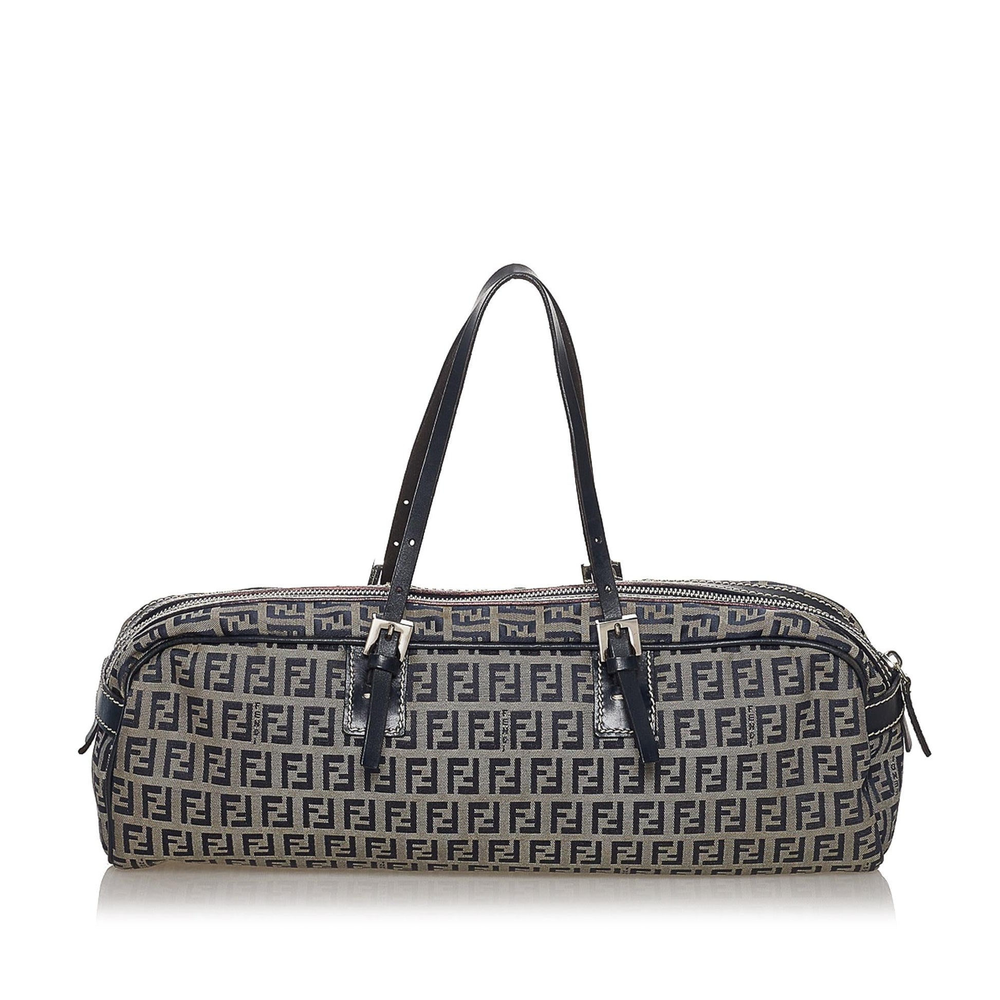 Fendi Zucchino Handbag Shg Canvas Satchel Bag Handbag Shg 33440
