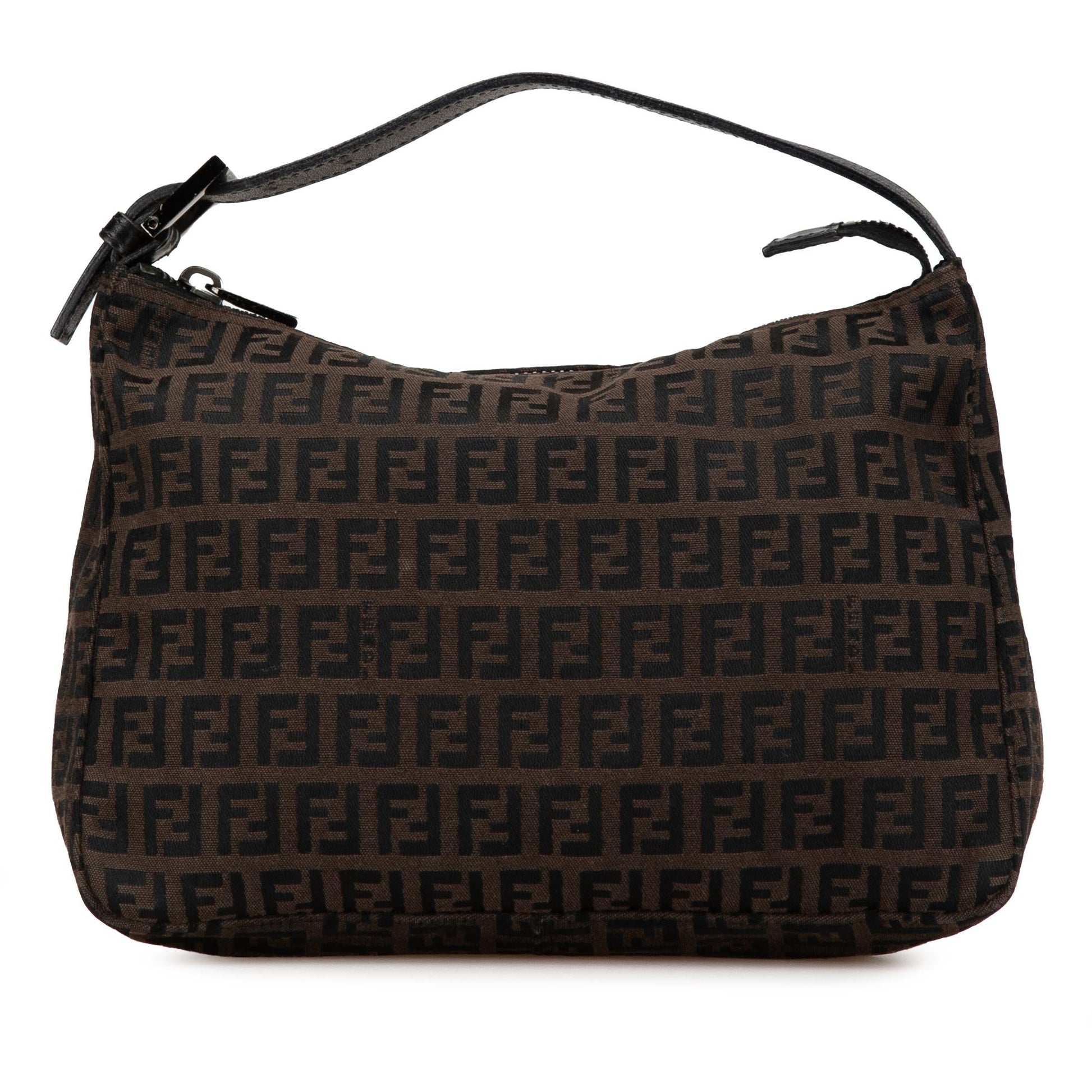 Fendi Zucchino Handbag Canvas Satchel Bag Canvas Handbag 1