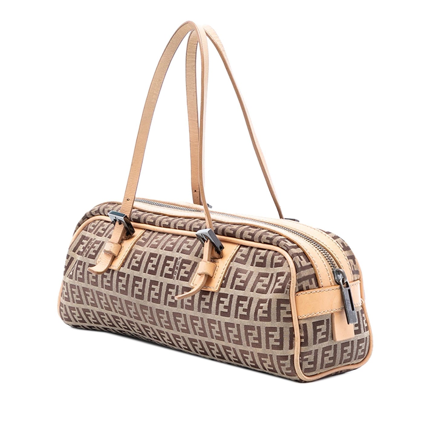 Fendi Zucchino Handbag Canvas Satchel Bag Canvas Handbag 7