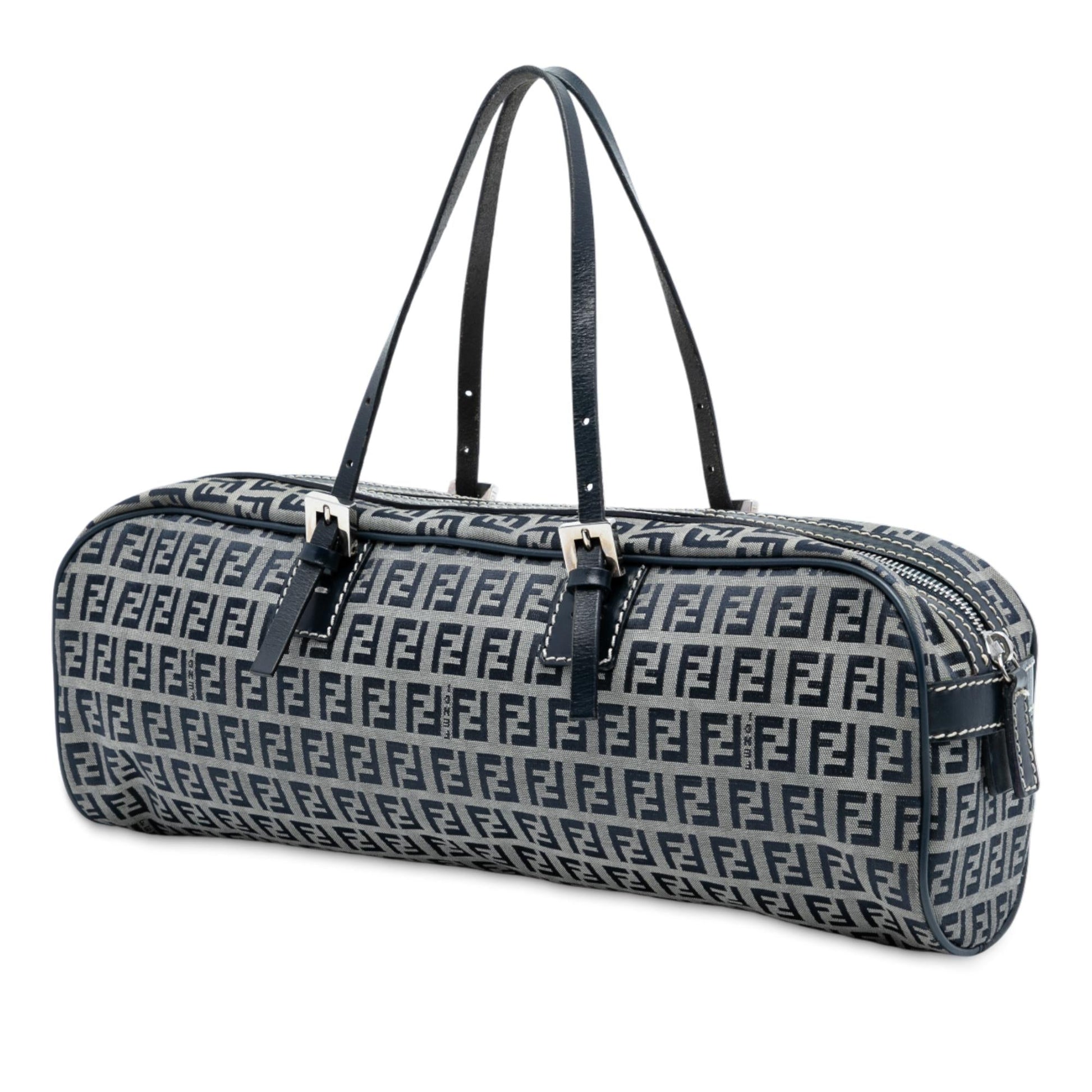 Fendi Zucchino Handbag Canvas Satchel Bag Canvas Handbag 6