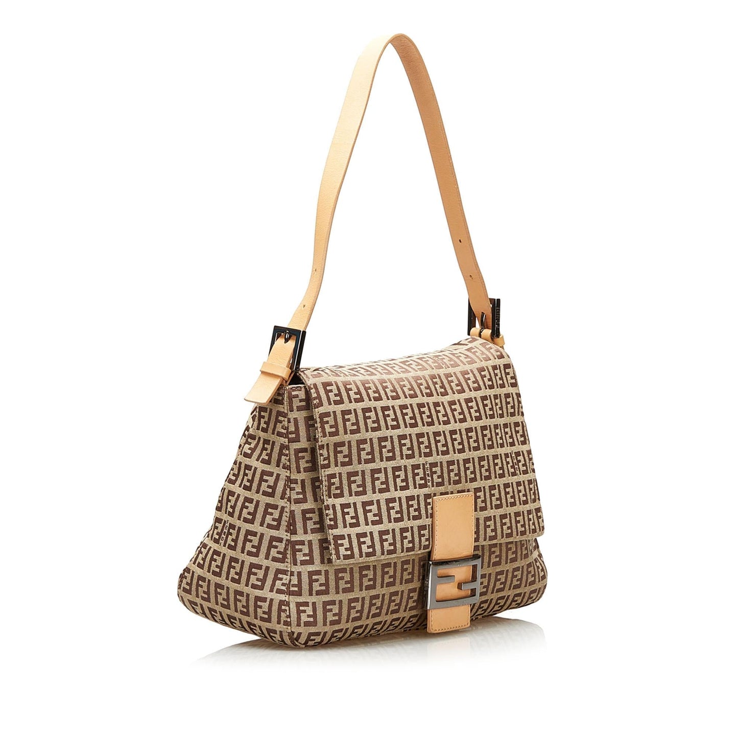 Fendi Zucchino Mamma Forever Shoulder Bag Shg Canvas