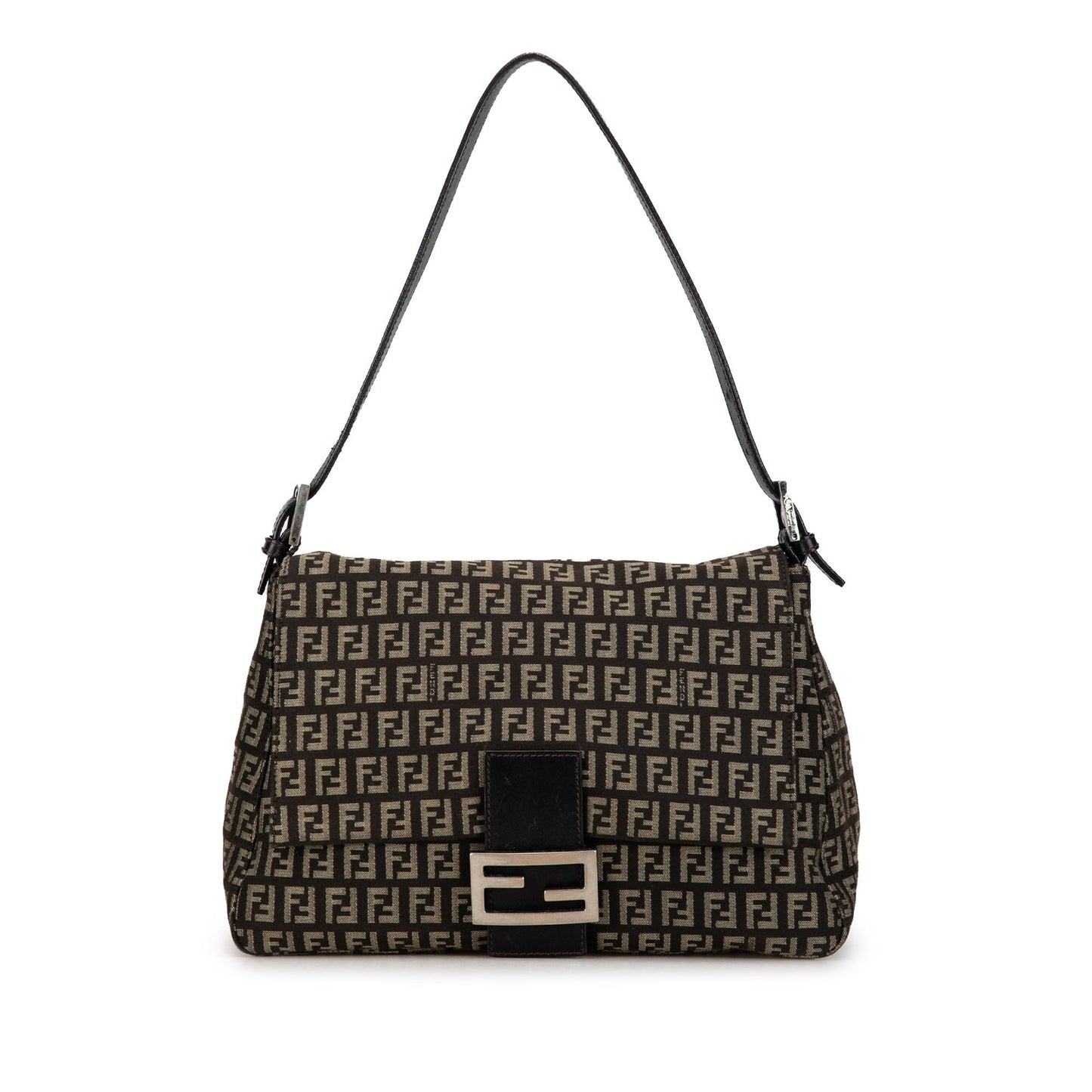 Fendi Zucchino Mamma Forever Shg Sygcig Shoulder Bag Canvas