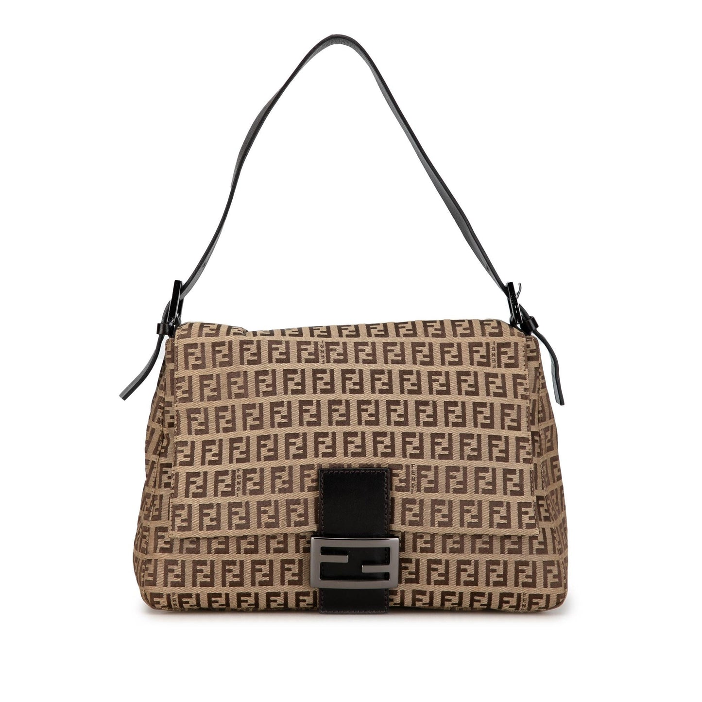 Fendi Zucchino Mamma Forever Shg Juvbjz Shoulder Bag Canvas