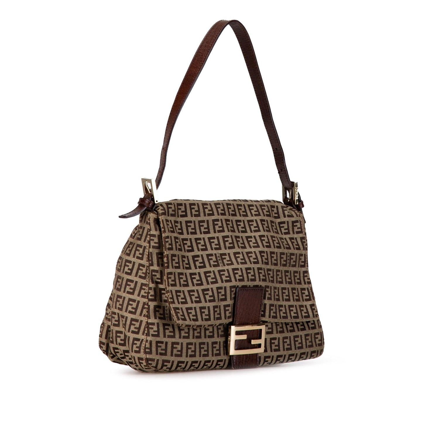 Fendi Zucchino Mamma Forever Shg Vxl73A Shoulder Bag Canvas