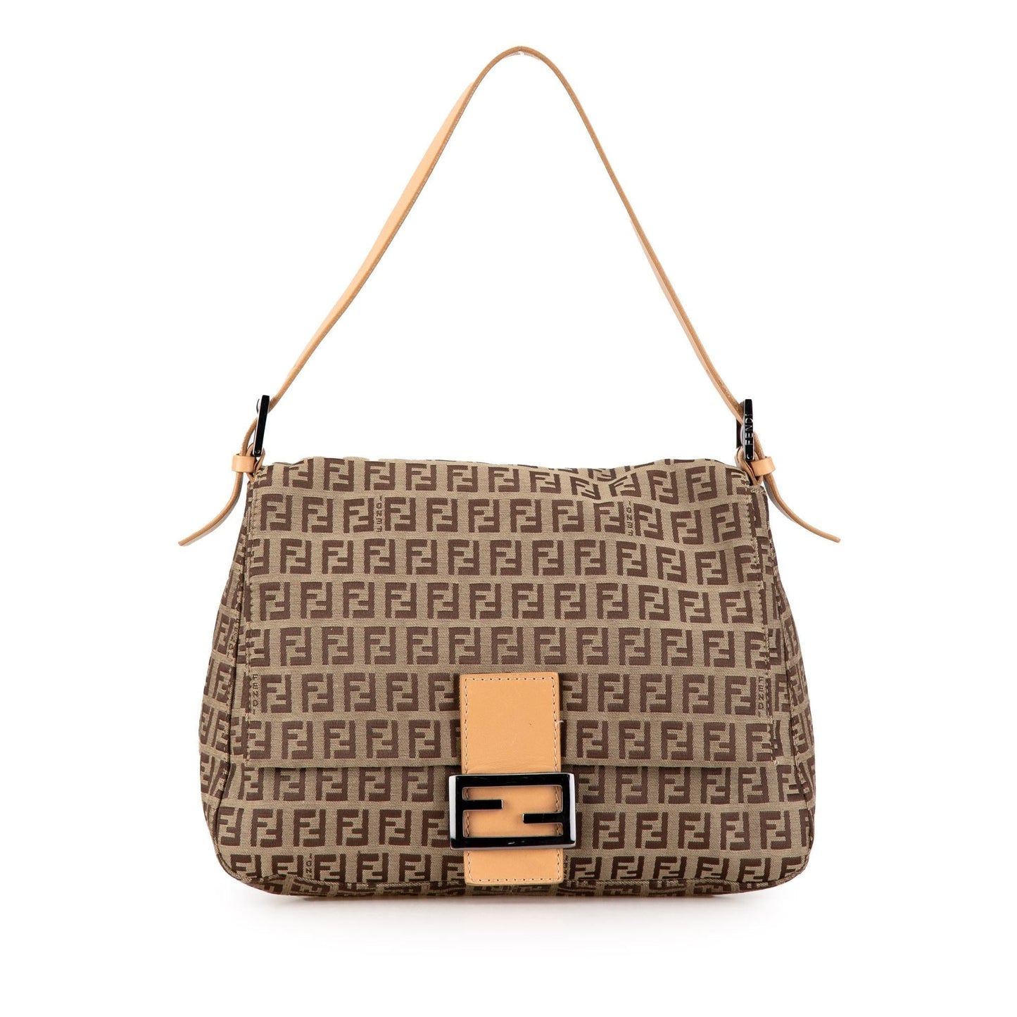 Fendi Zucchino Mamma Forever Shg Aunye5 Shoulder Bag Canvas