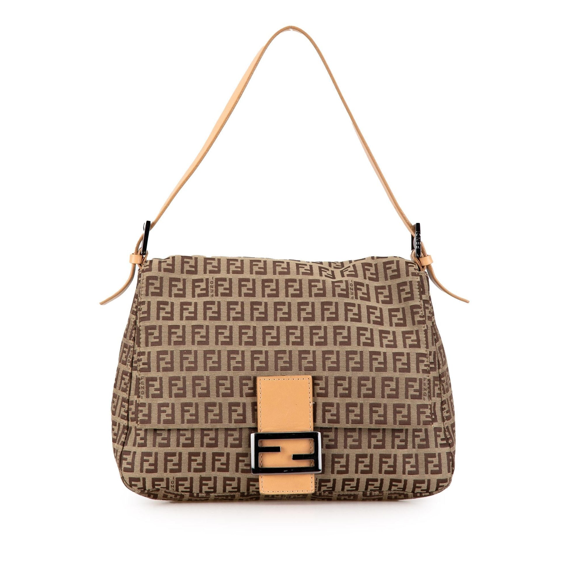Fendi Zucchino Mamma Forever Shg Aunye5 Shoulder Bag Canvas