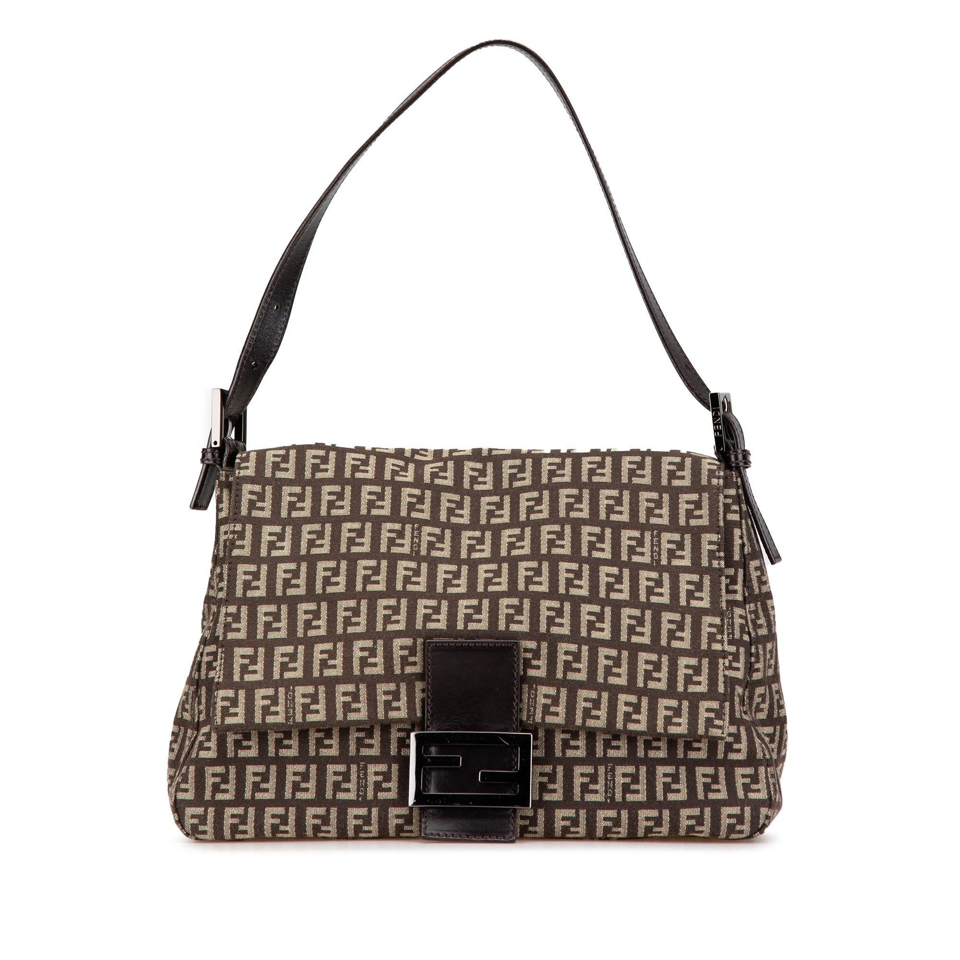Fendi Zucchino Mamma Forever Shg U4Islv Shoulder Bag Canvas