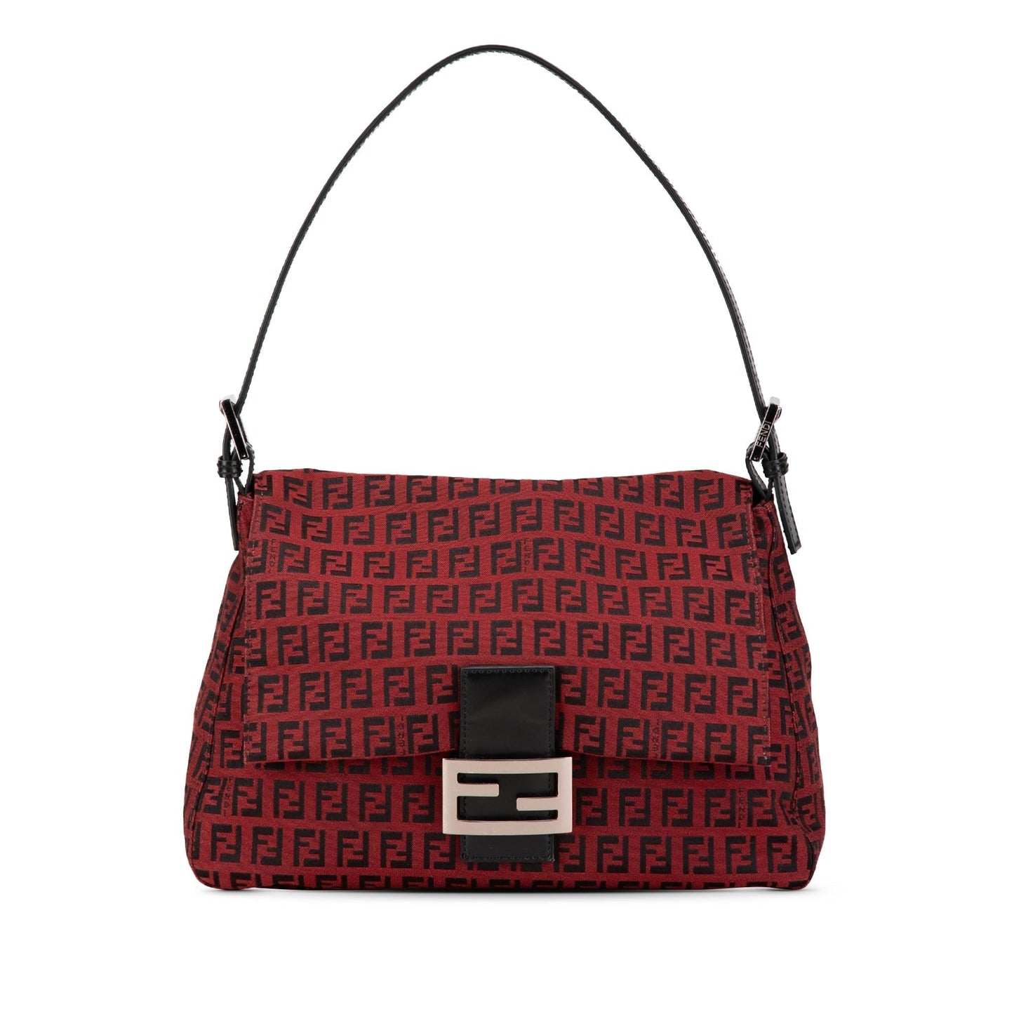 Fendi Zucchino Mamma Forever Shoulder Bag Canvas Canvas Mamma Forever