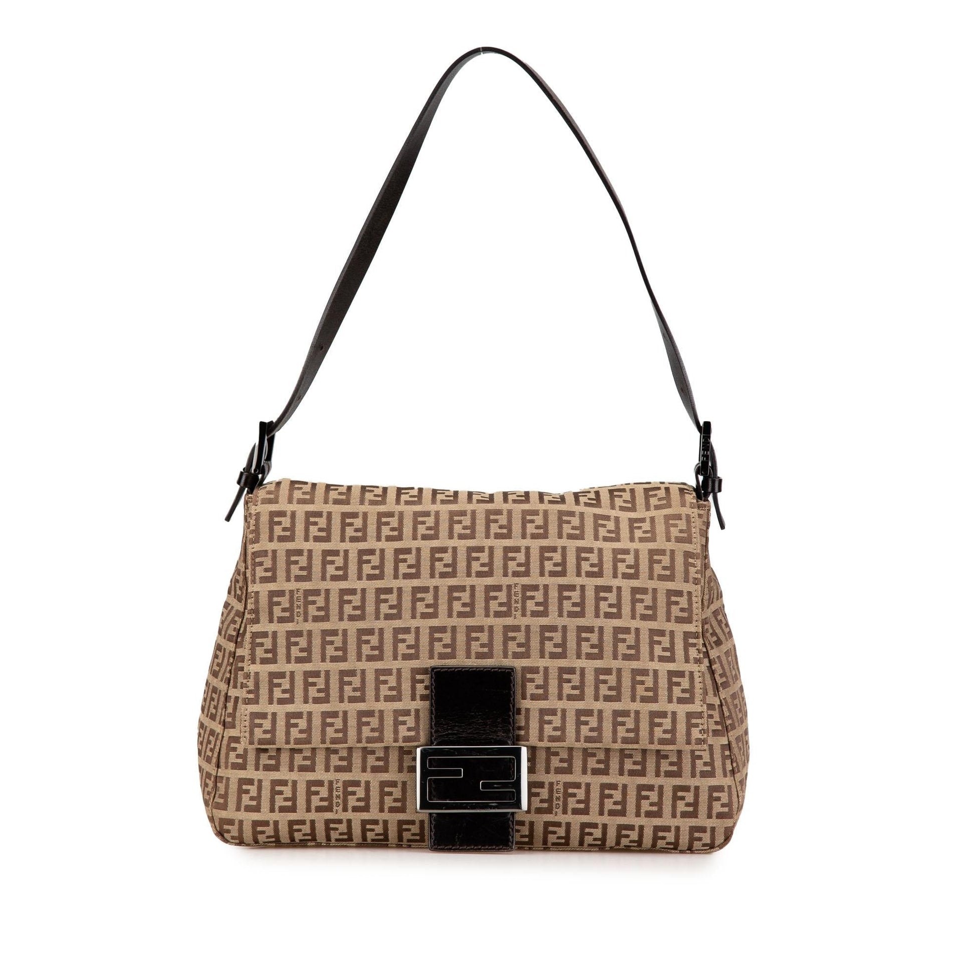 Fendi Zucchino Mamma Forever Shoulder Bag Canvas Mamma Forever 4