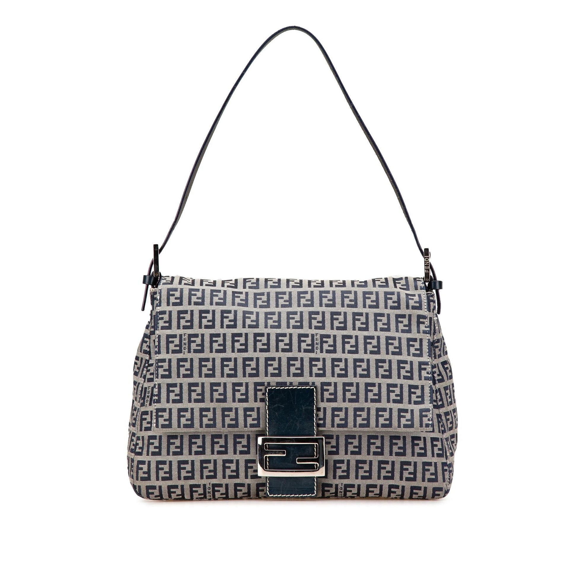 Fendi Zucchino Mamma Forever Shoulder Bag Canvas Mamma Forever 6
