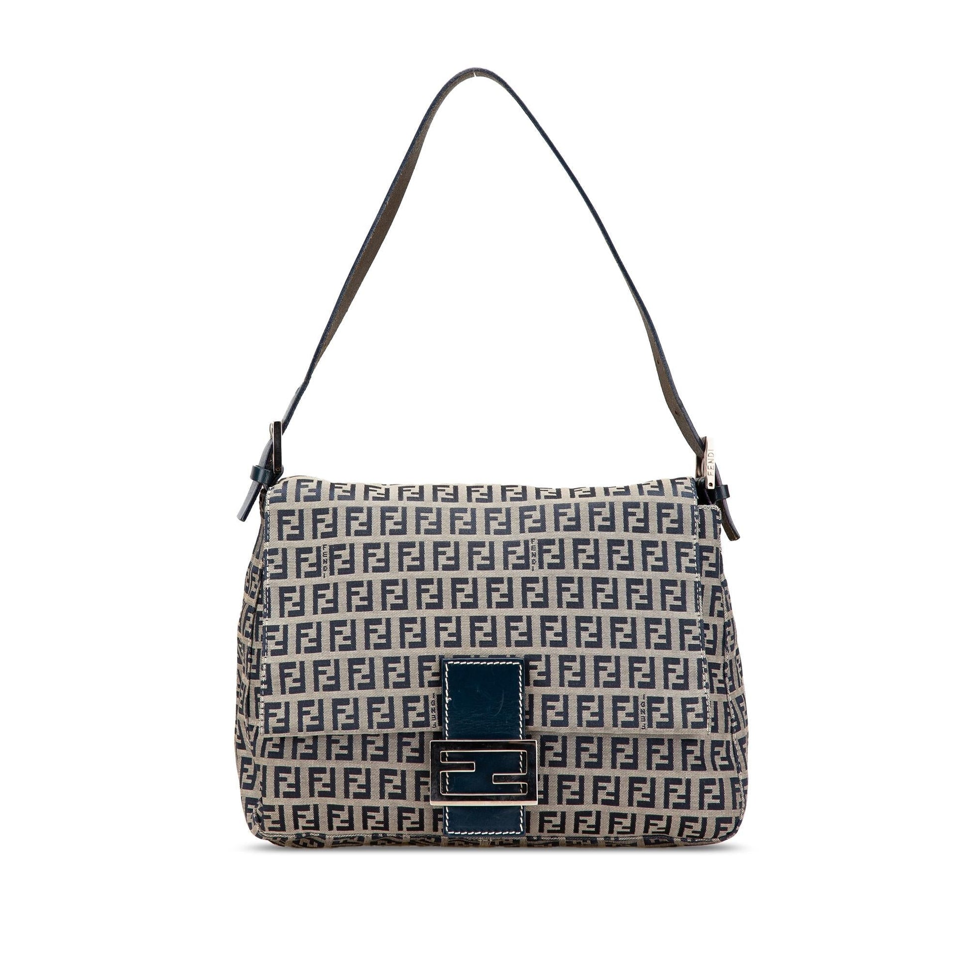 Fendi Zucchino Mamma Forever Shoulder Bag Canvas Mamma Forever 10