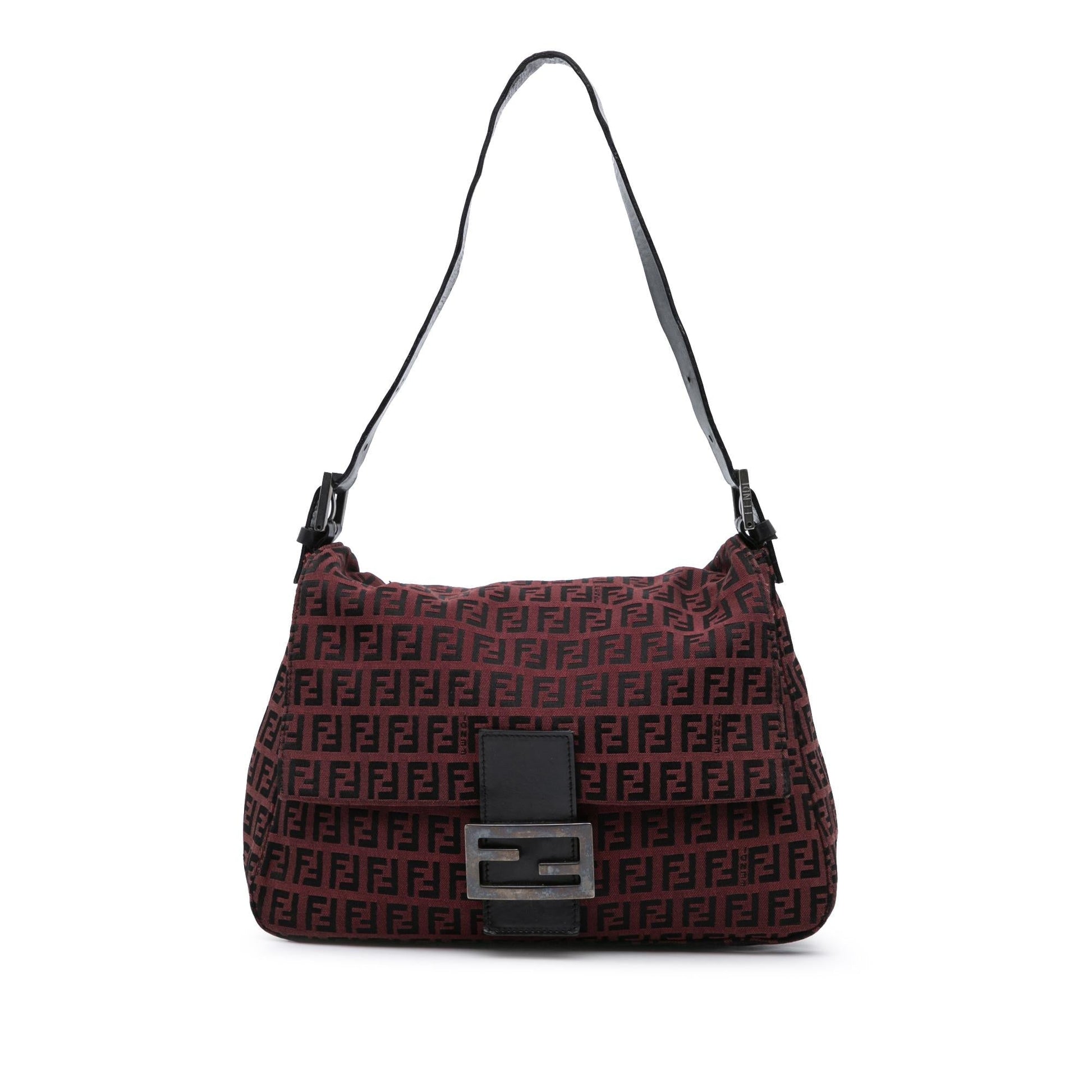 Fendi Zucchino Mamma Forever Shoulder Bag Canvas Mamma Forever 14