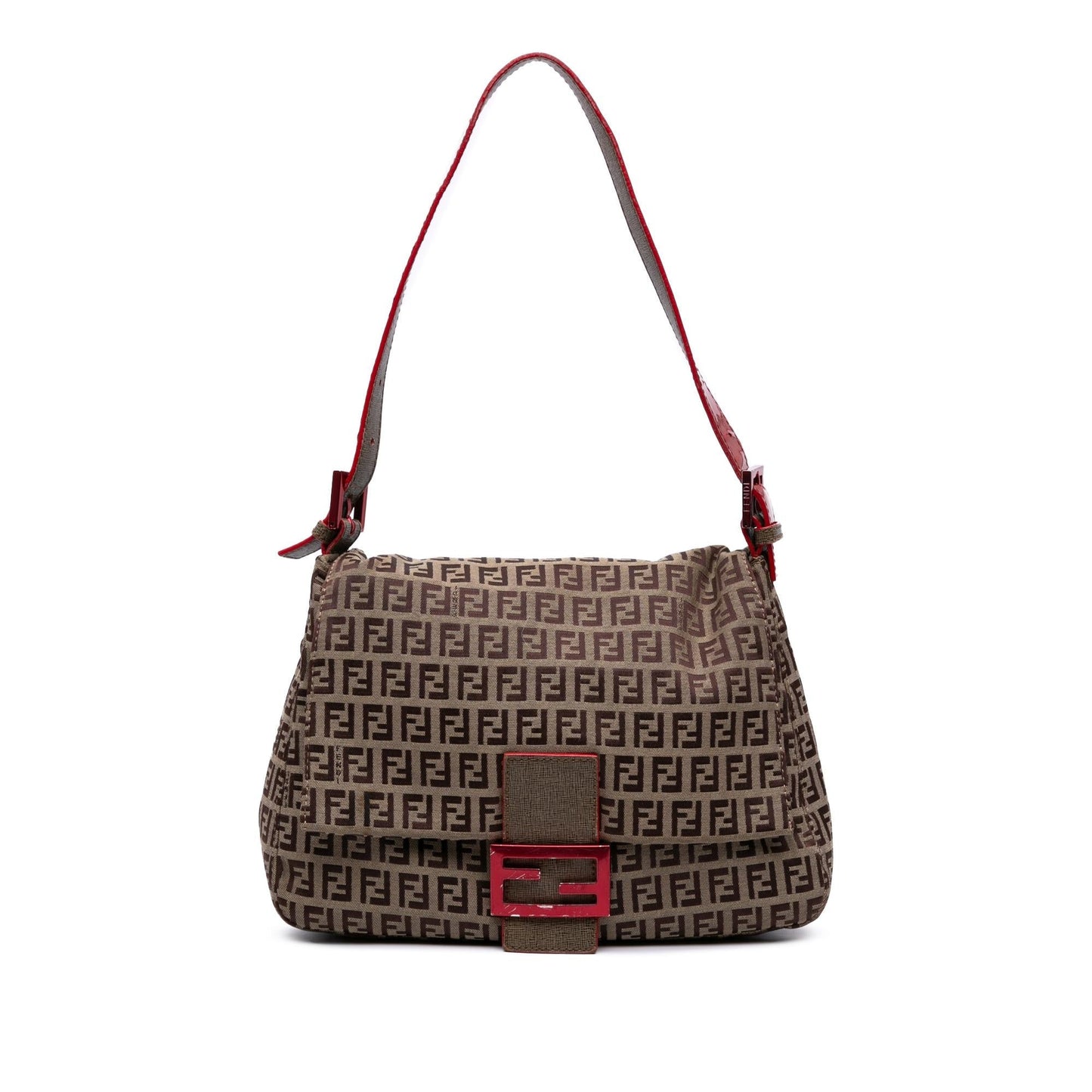 Fendi Zucchino Mamma Forever Shoulder Bag Canvas Mamma Forever 11