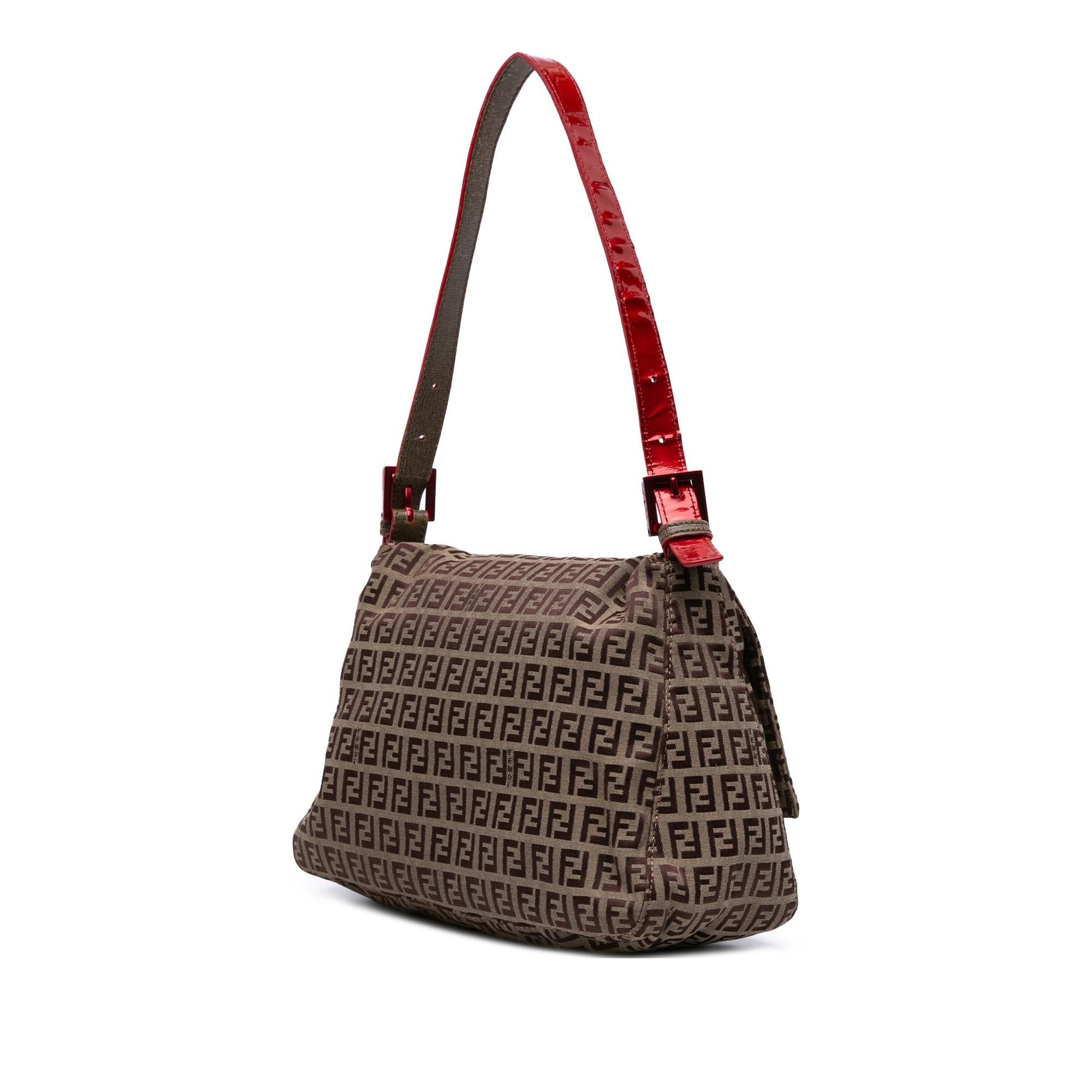 Fendi Zucchino Mamma Forever Shoulder Bag Canvas Mamma Forever 11