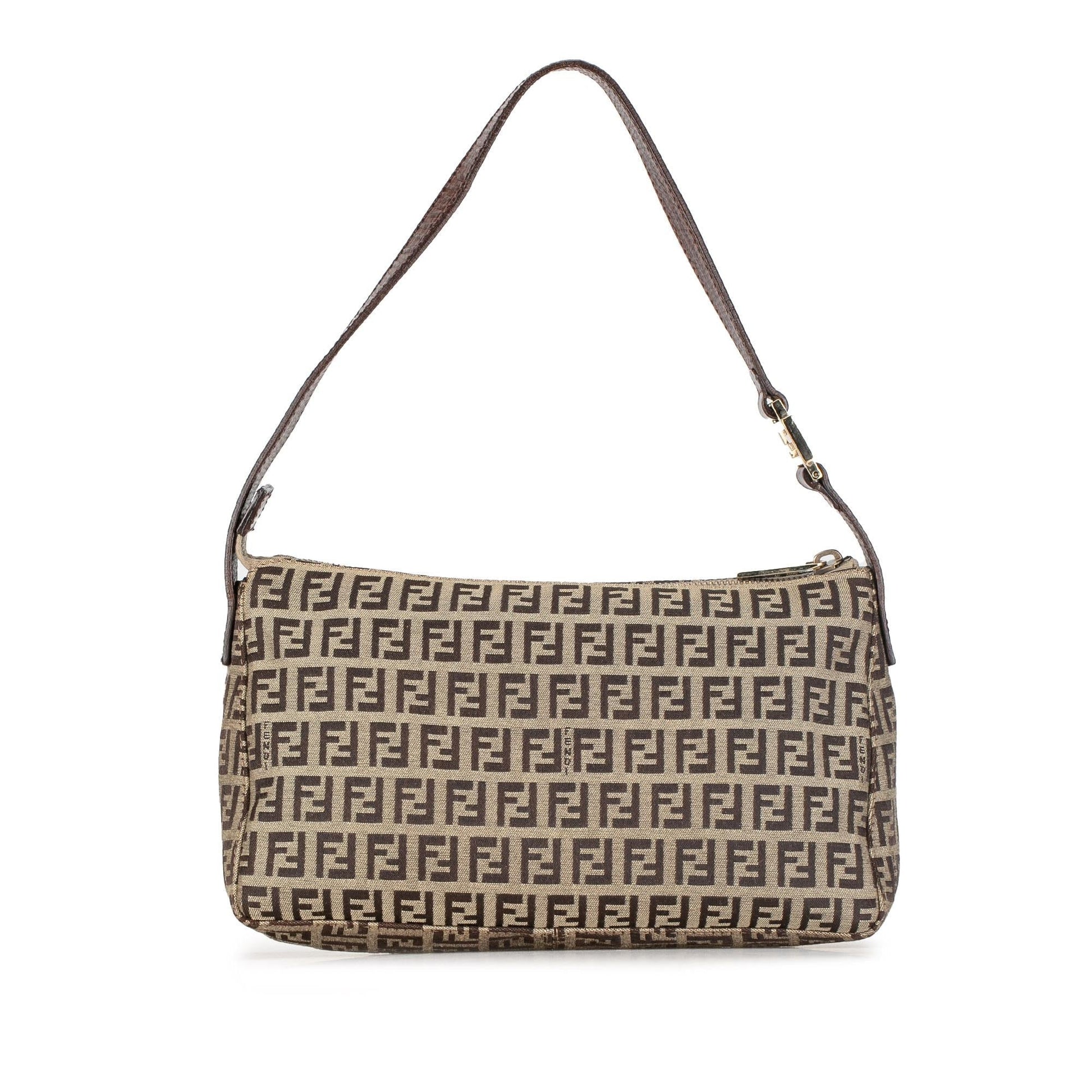 Fendi Zucchino Pochette Shg Tsigah Shoulder Bag Canvas