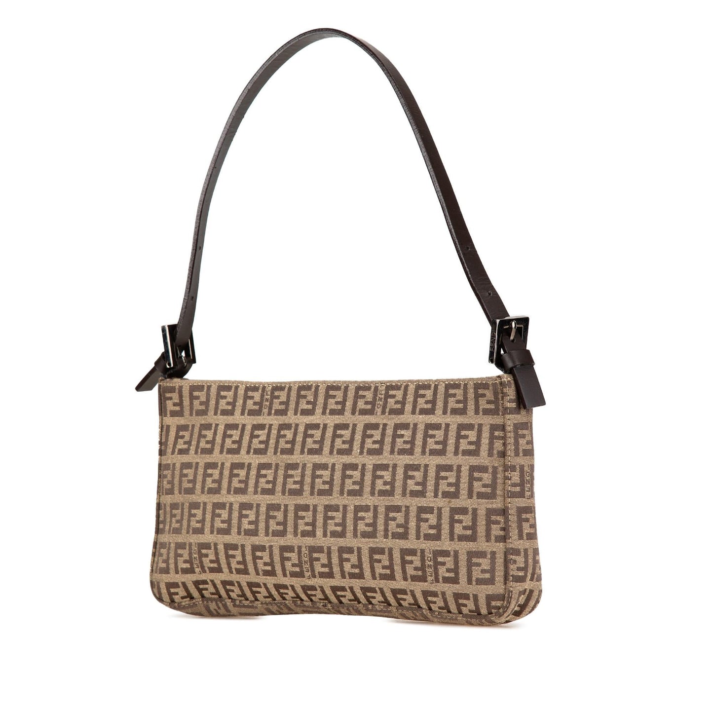 Fendi Zucchino Pochette Shoulder Bag Canvas Zucchino Canvas Pochette