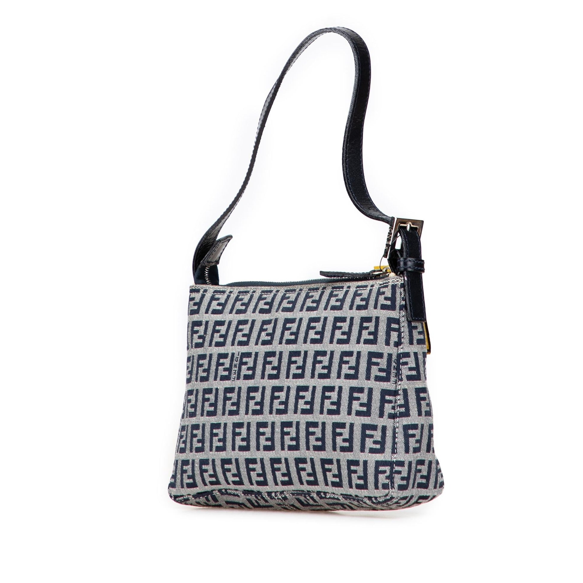 Fendi Zucchino Pochette Shoulder Bag Canvas Canvas Pochette 7