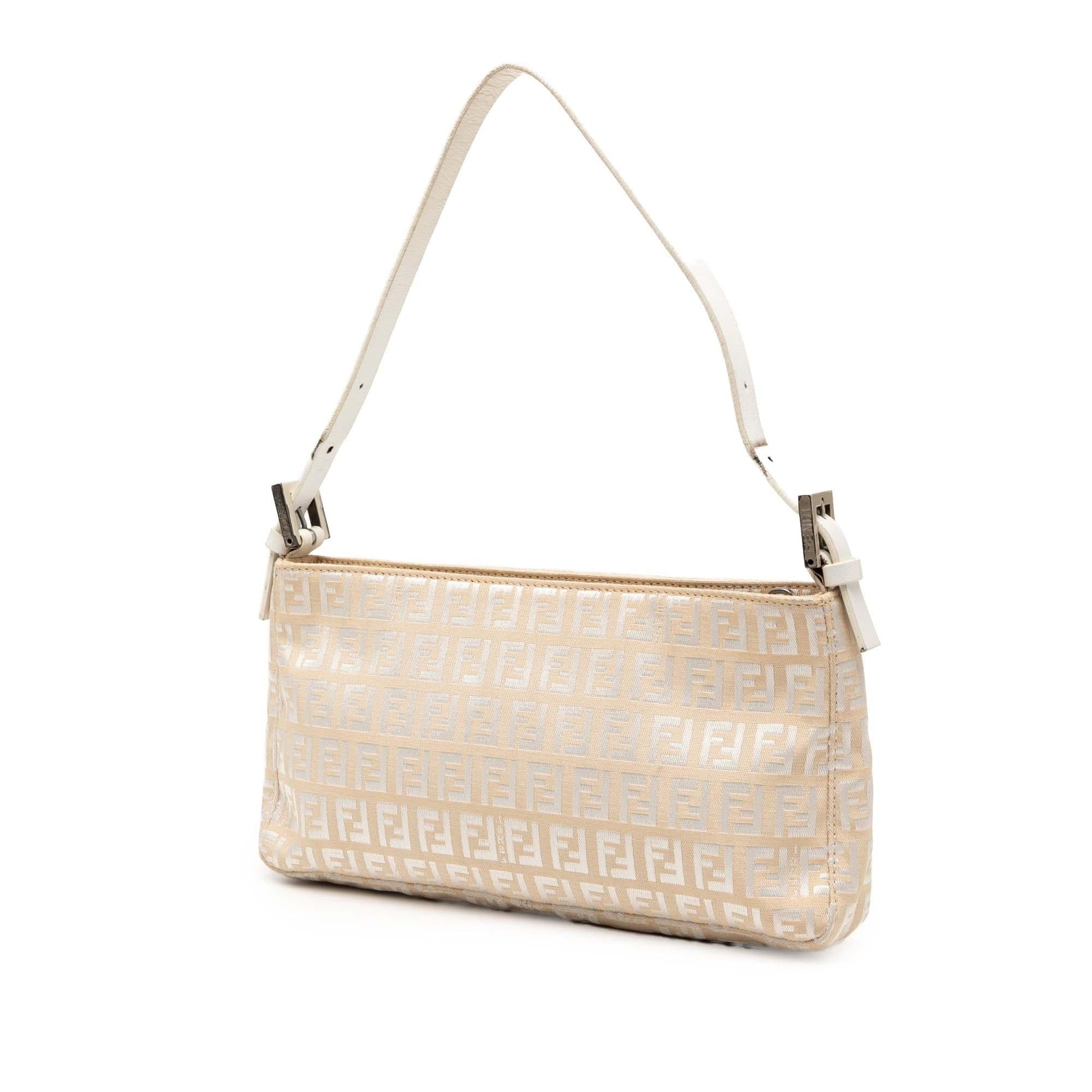Fendi Zucchino Pochette Shoulder Bag Canvas Canvas Pochette 8
