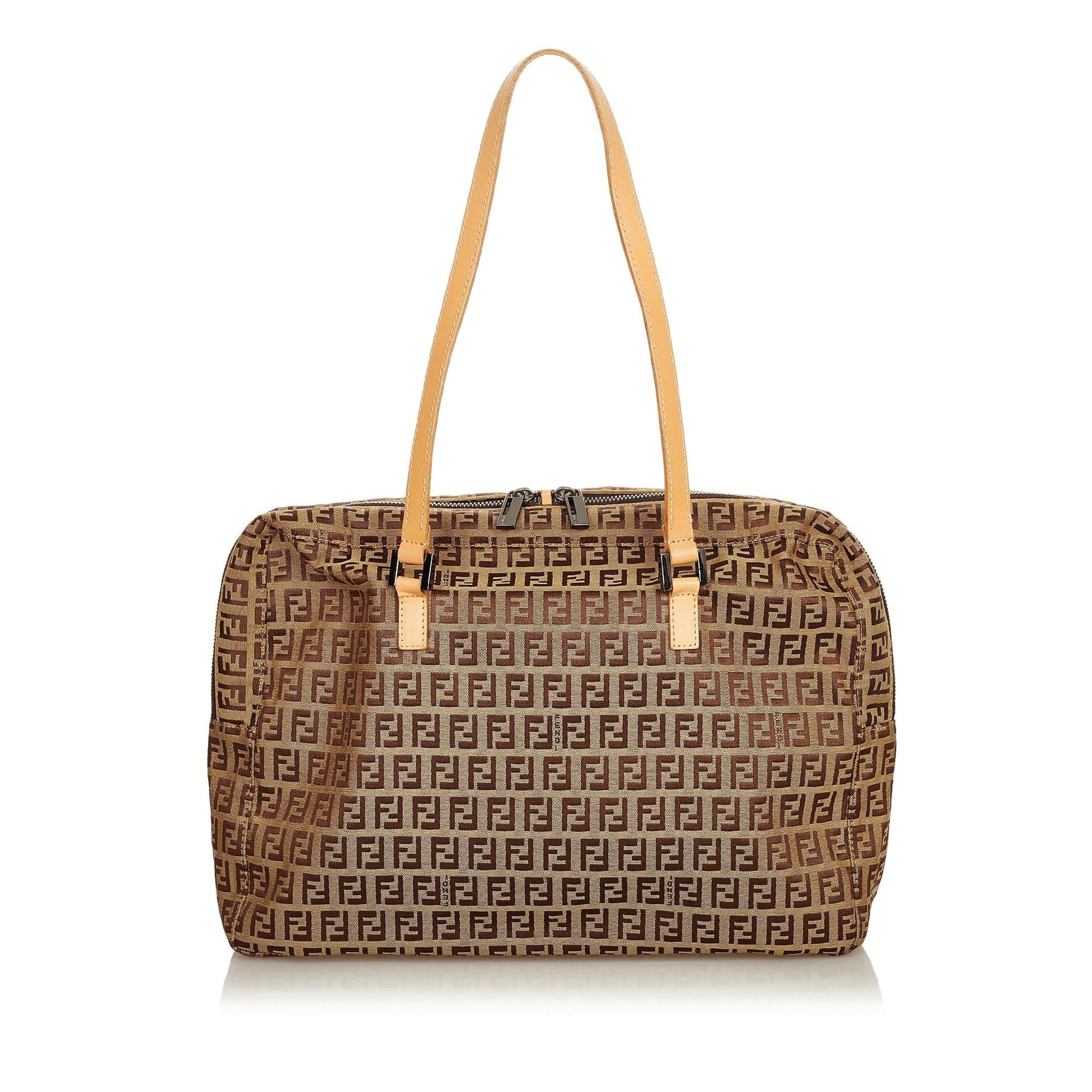 Fendi Zucchino Shoulder Bag Shg Canvas Bag Shg 25646