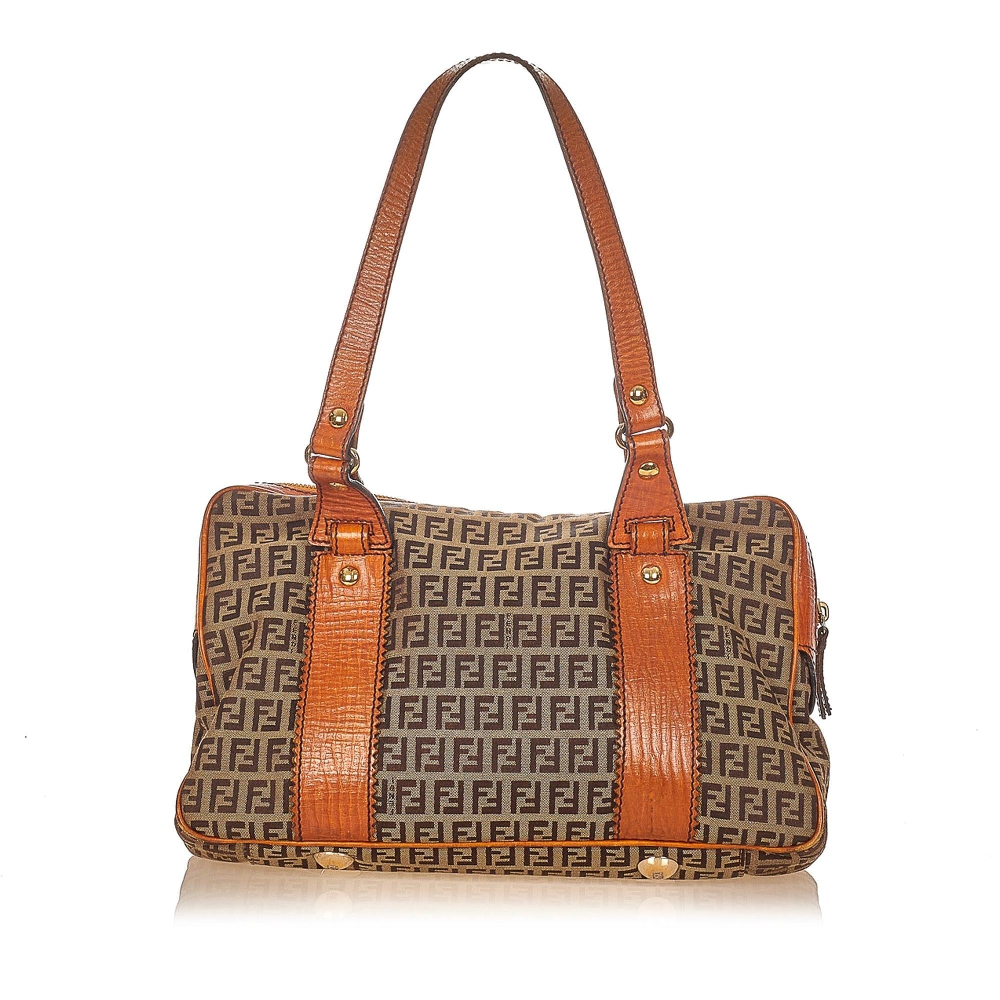 Fendi Zucchino Shoulder Bag Shg Canvas Bag Shg 26038