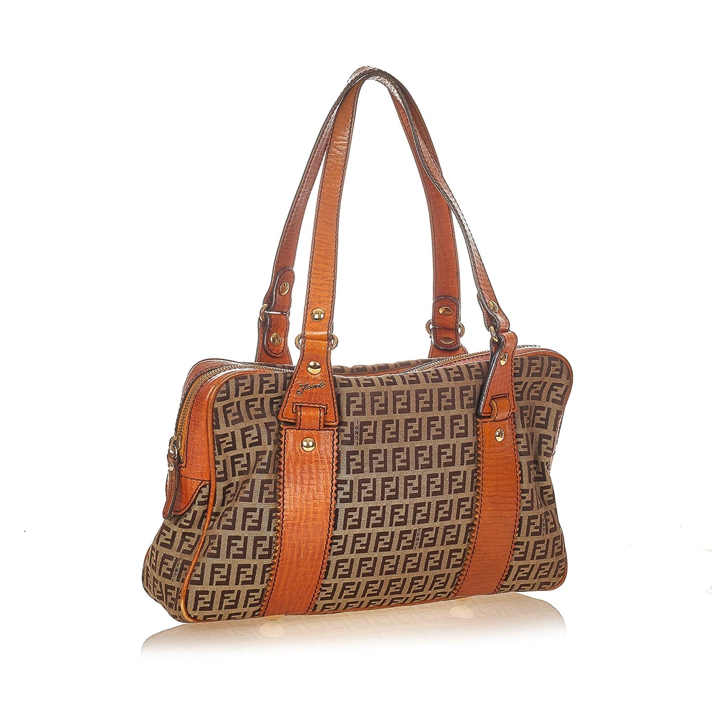 Fendi Zucchino Shoulder Bag Shg Canvas Bag Shg 26038