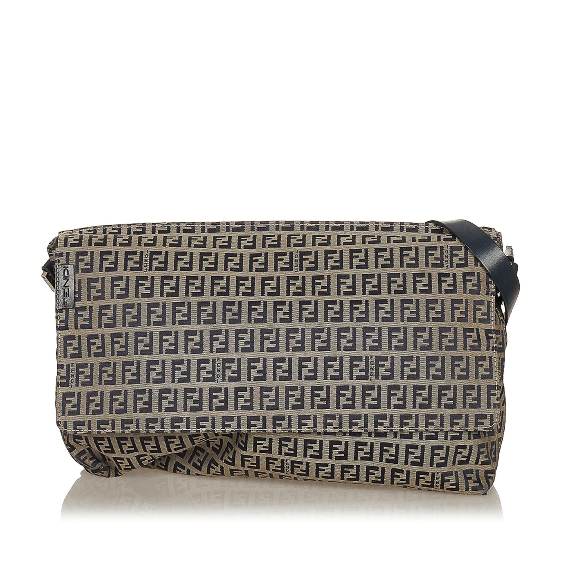 Fendi Zucchino Shoulder Bag Shg Canvas Bag Shg 27596
