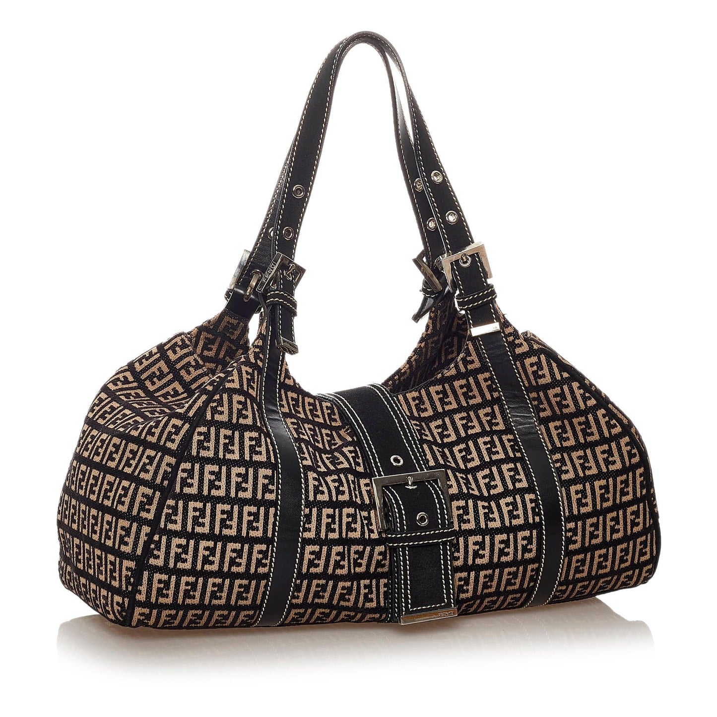 Fendi Zucchino Shoulder Bag Shg Canvas Bag Shg 27820