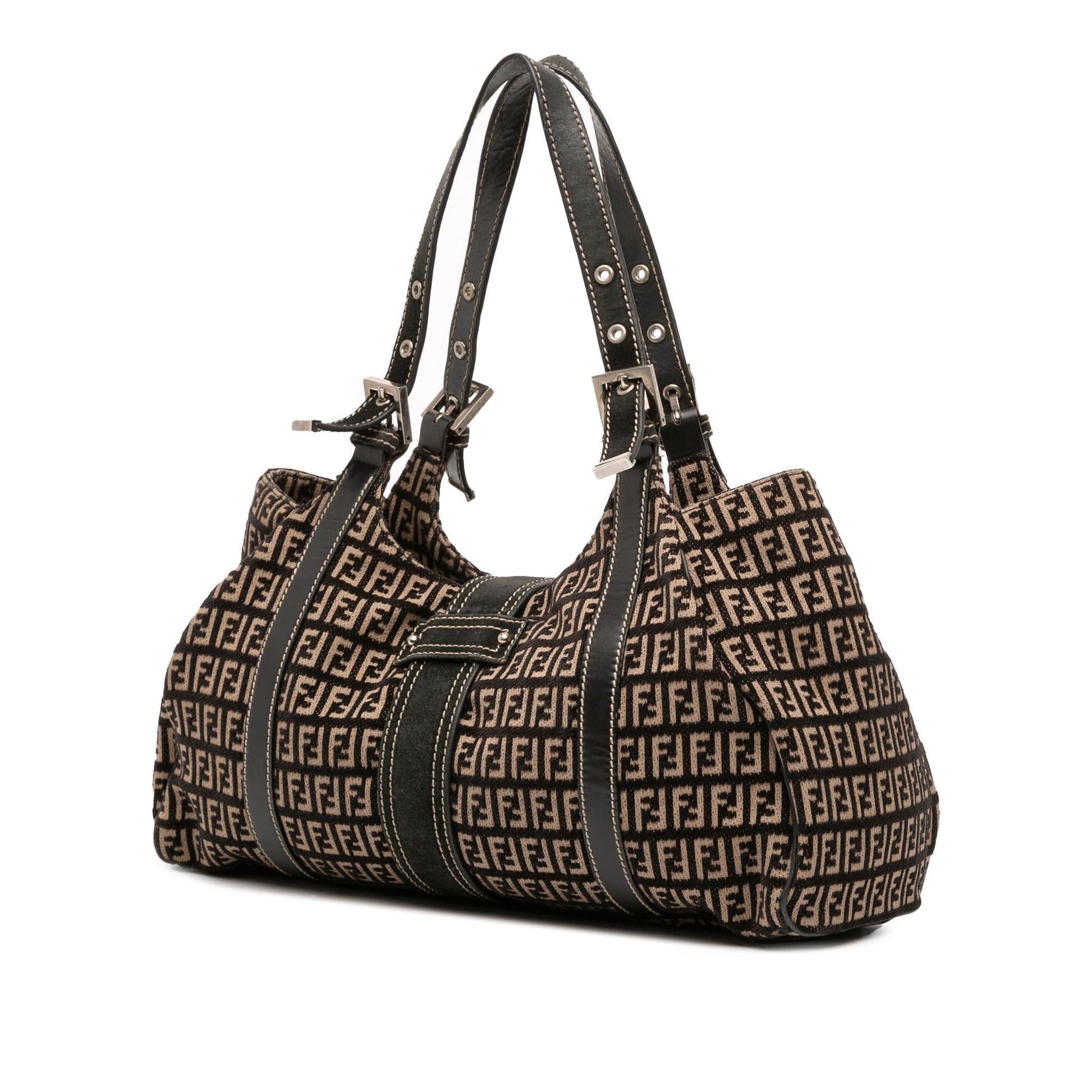 Fendi Zucchino Shoulder Bag Canvas Shoulder Bag 7