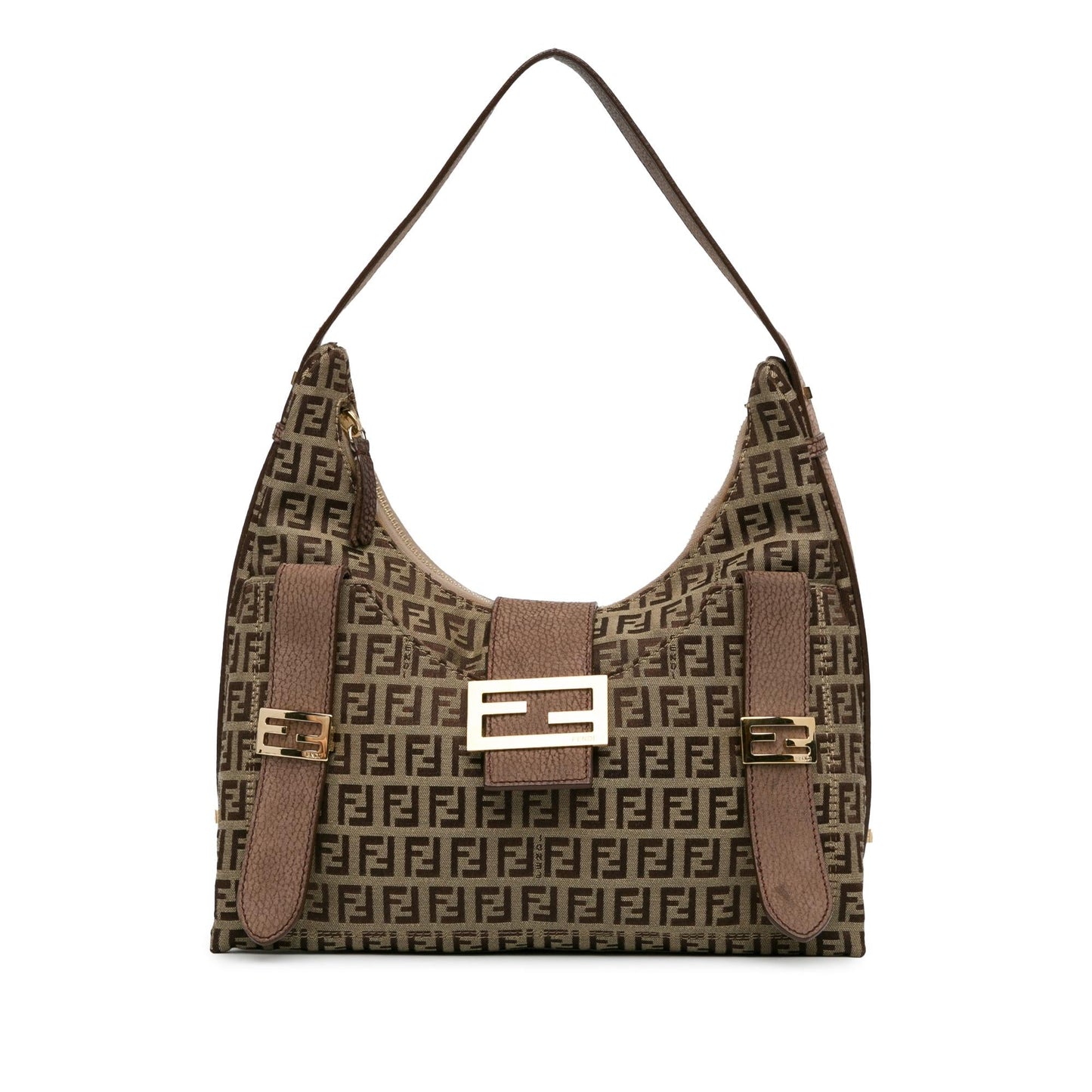 Fendi Zucchino Sweet Hobo Shg 3Fsad1 Canvas Shoulder Bag