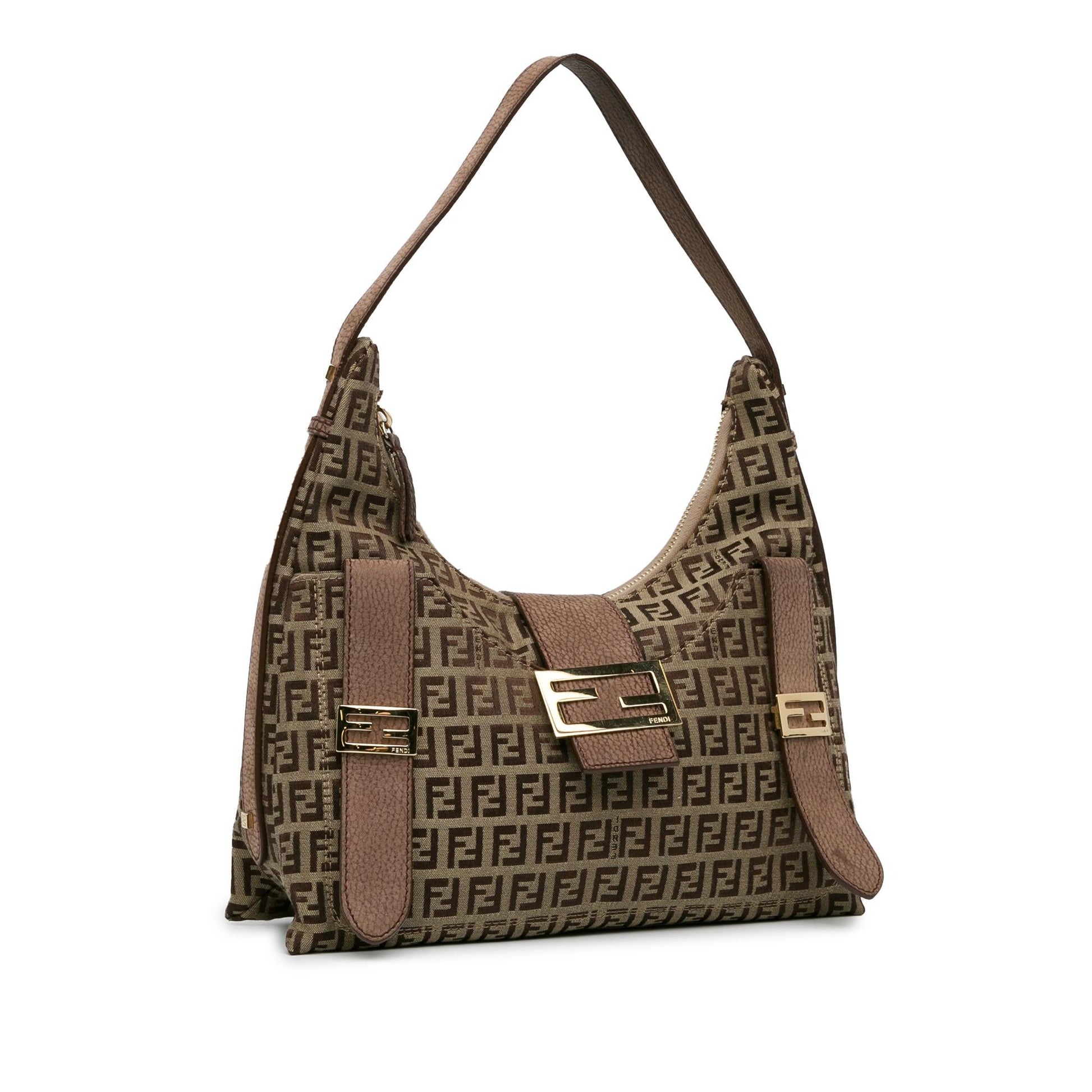 Fendi Zucchino Sweet Hobo Shg 3Fsad1 Canvas Shoulder Bag