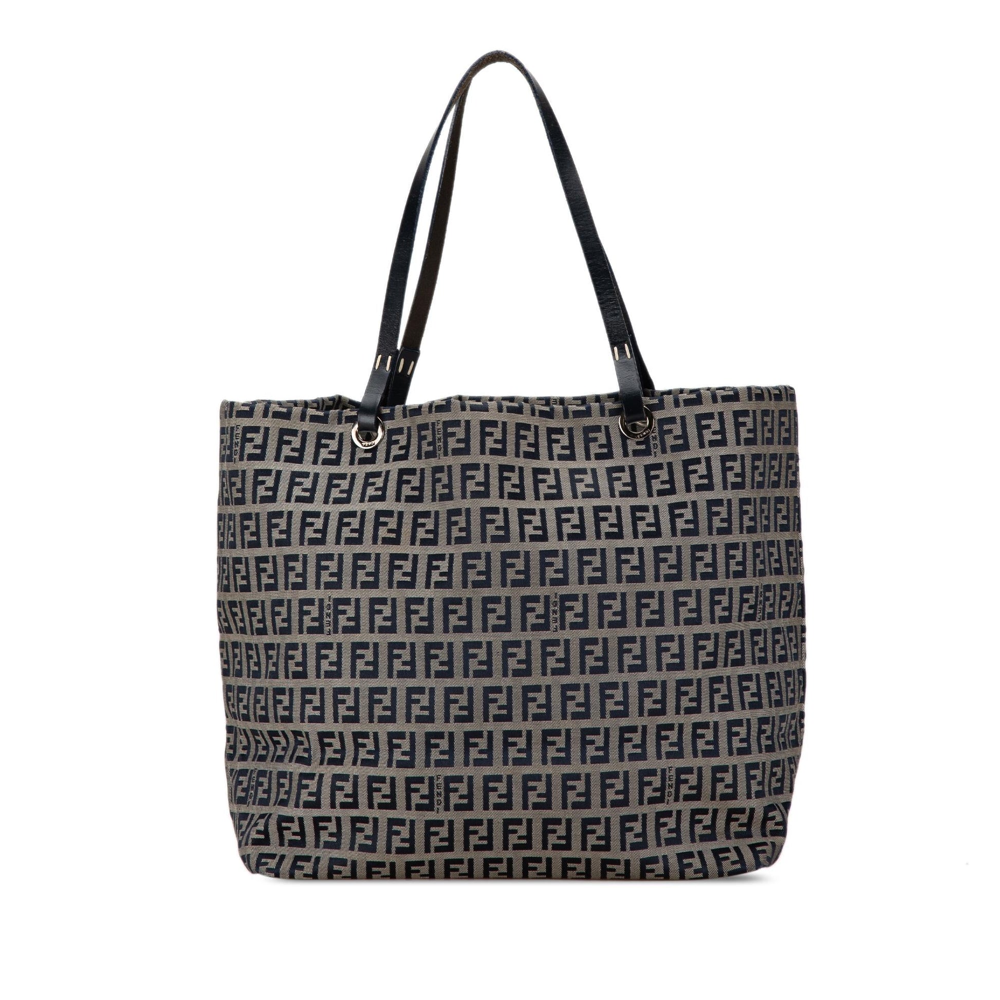 Fendi Zucchino Tote Shg Kmmnva Canvas Tote Bag