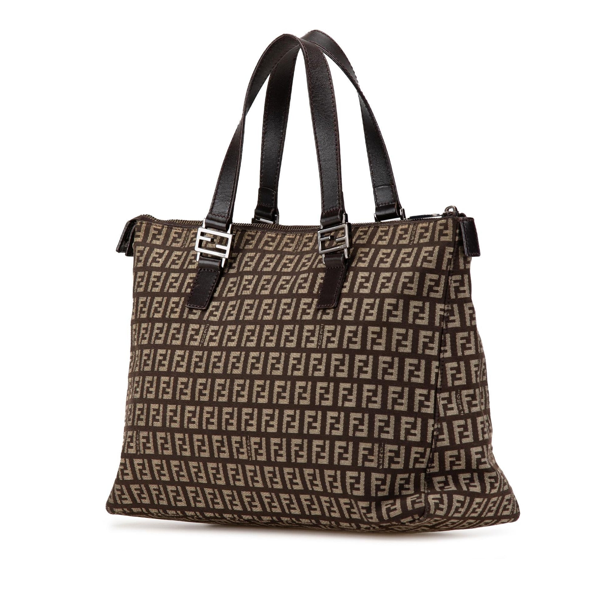 Fendi Zucchino Tote Shg Canvas Tote Bag
