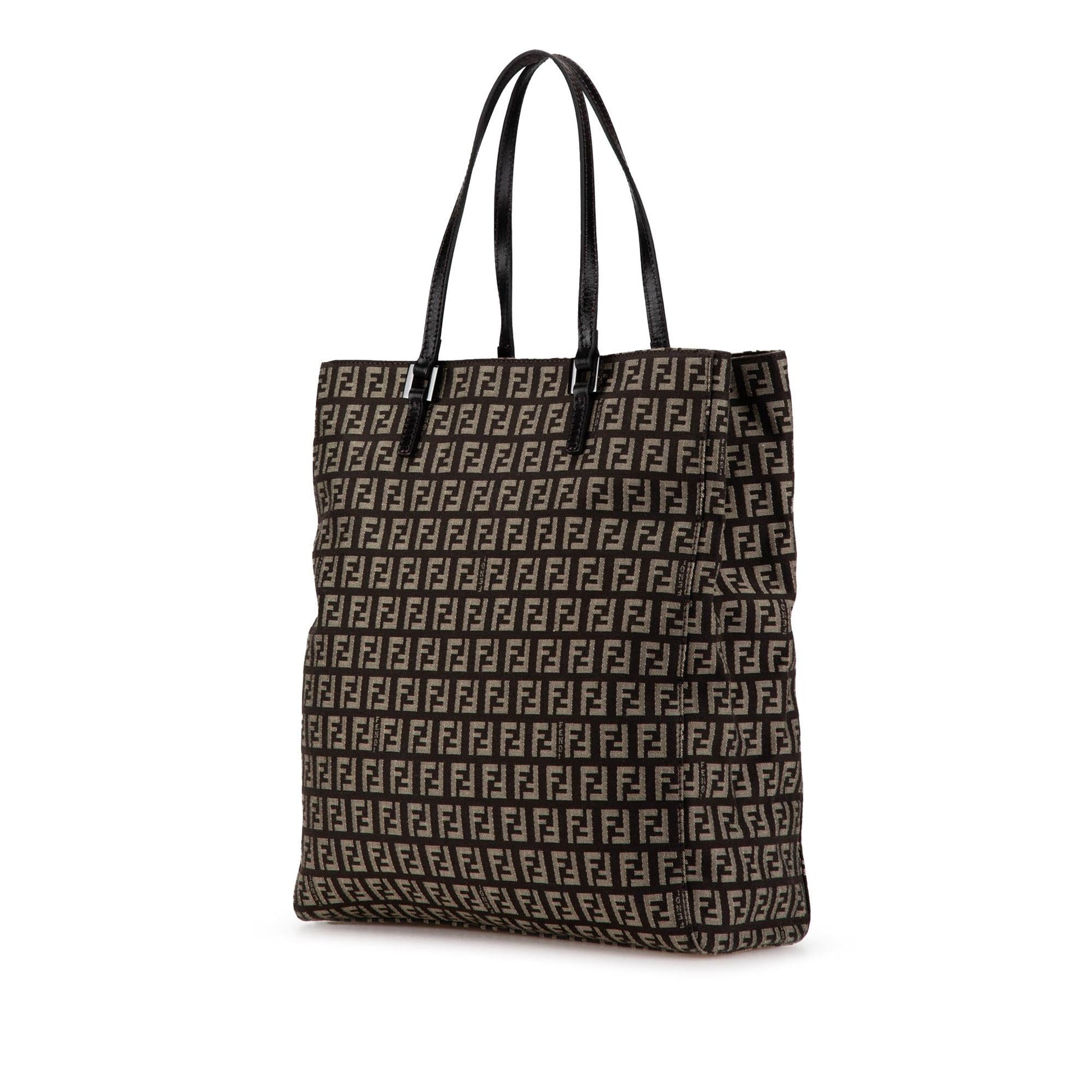 Fendi Zucchino Tote Shg Xlcejy Canvas Tote Bag
