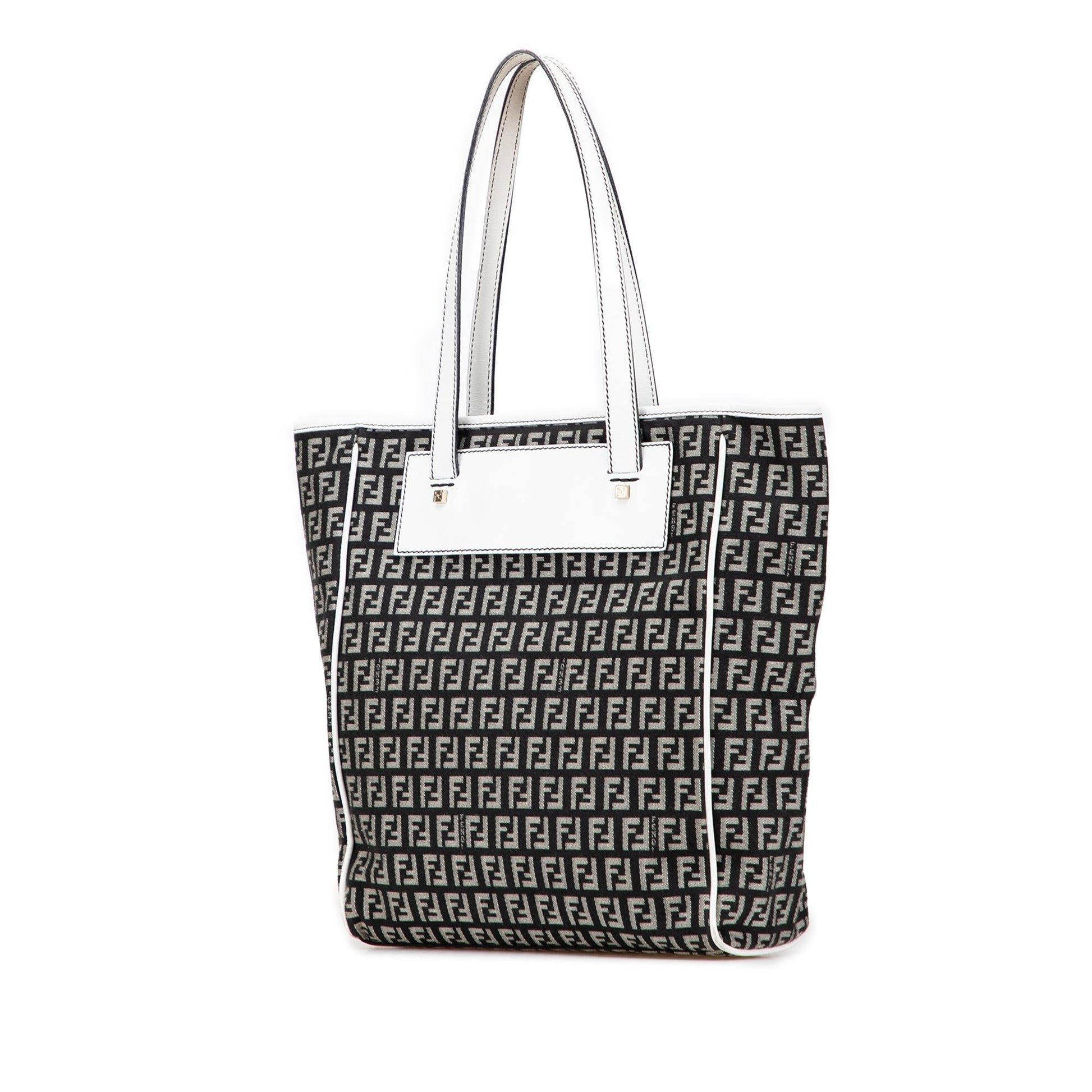 Fendi Zucchino Tote Canvas Tote Bag Canvas Tote 36